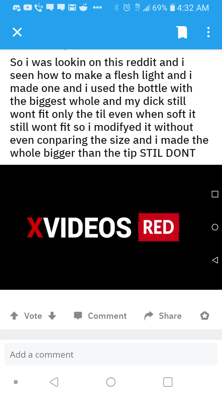 Guy is too big for a fleshlight. : rthatHappened