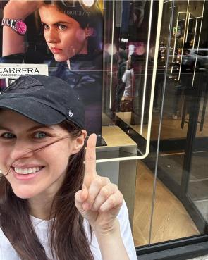 Alexandra’s IG: Shopping at Tag Hauer in New York City, 4/13/24