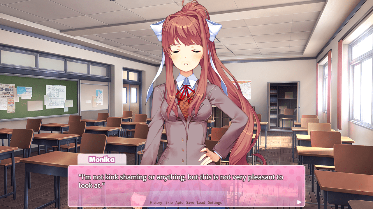 Monika browses rule34 of herself : rDDLC
