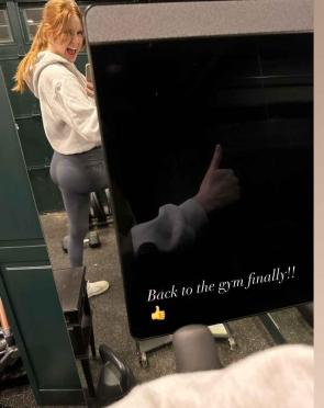 Karen at the gym IG January 2025