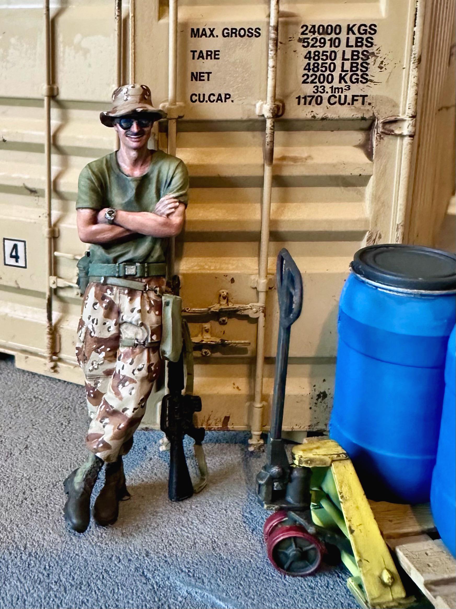 Working on a little desert storm scene. 1:35 : rmodelmakers