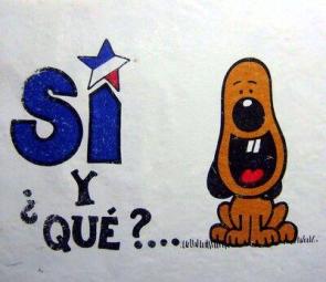 “Yes, so what?” Propaganda from the Chilean military dictatorship, 1988.