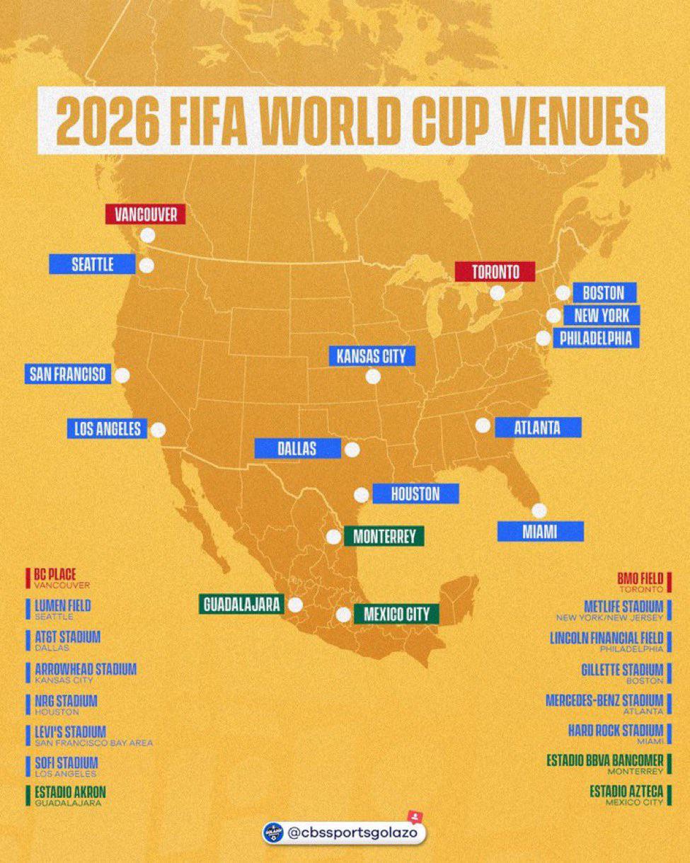 Wm Land 2026 Exploring The Fifa World Cup 2026 Map A Fan S Guide To 
