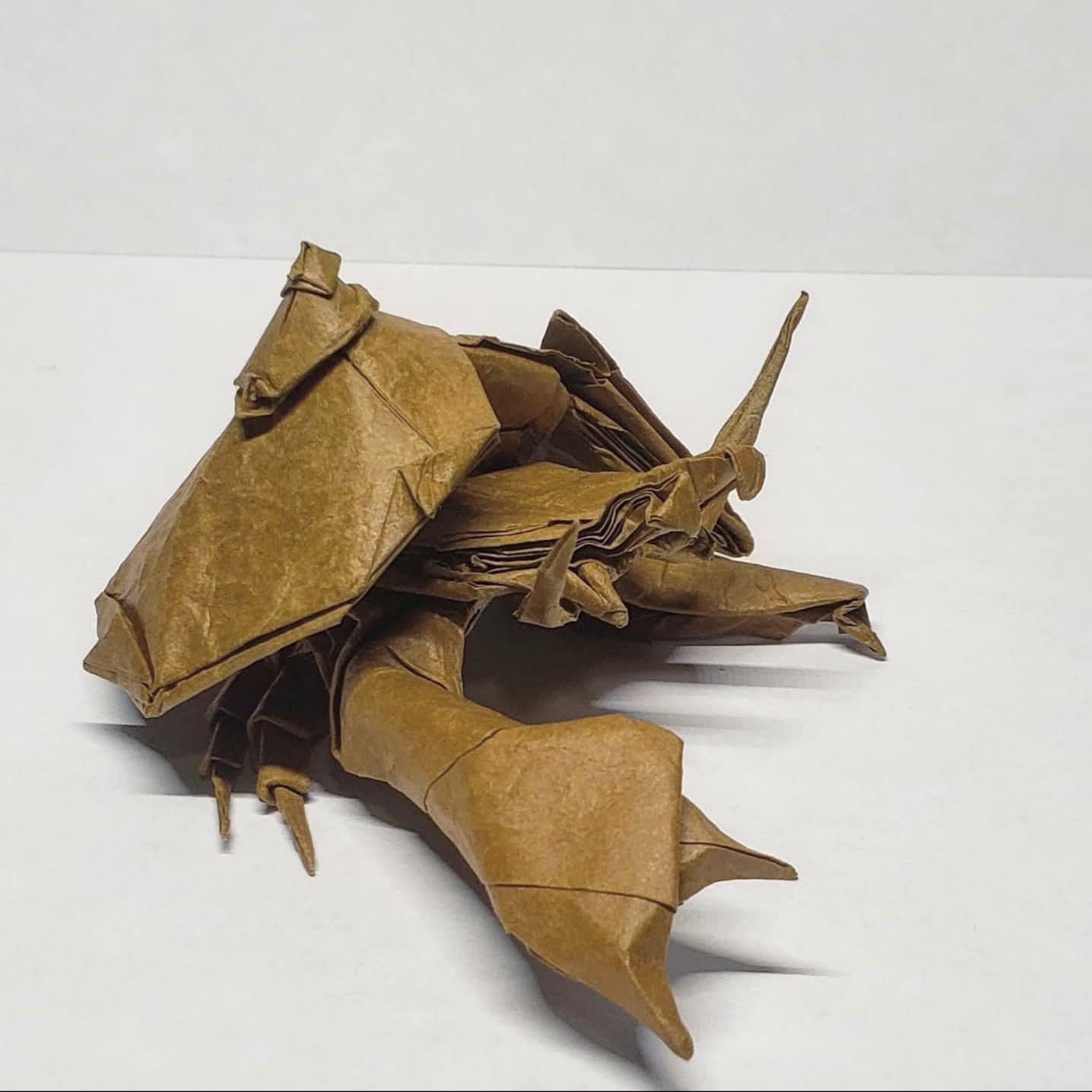 Hermit crabs are fascinating creatures that are found on land and in the ocean. I Folded Satoshi Kamiya S Hermit Crab Foldedhanji Origami