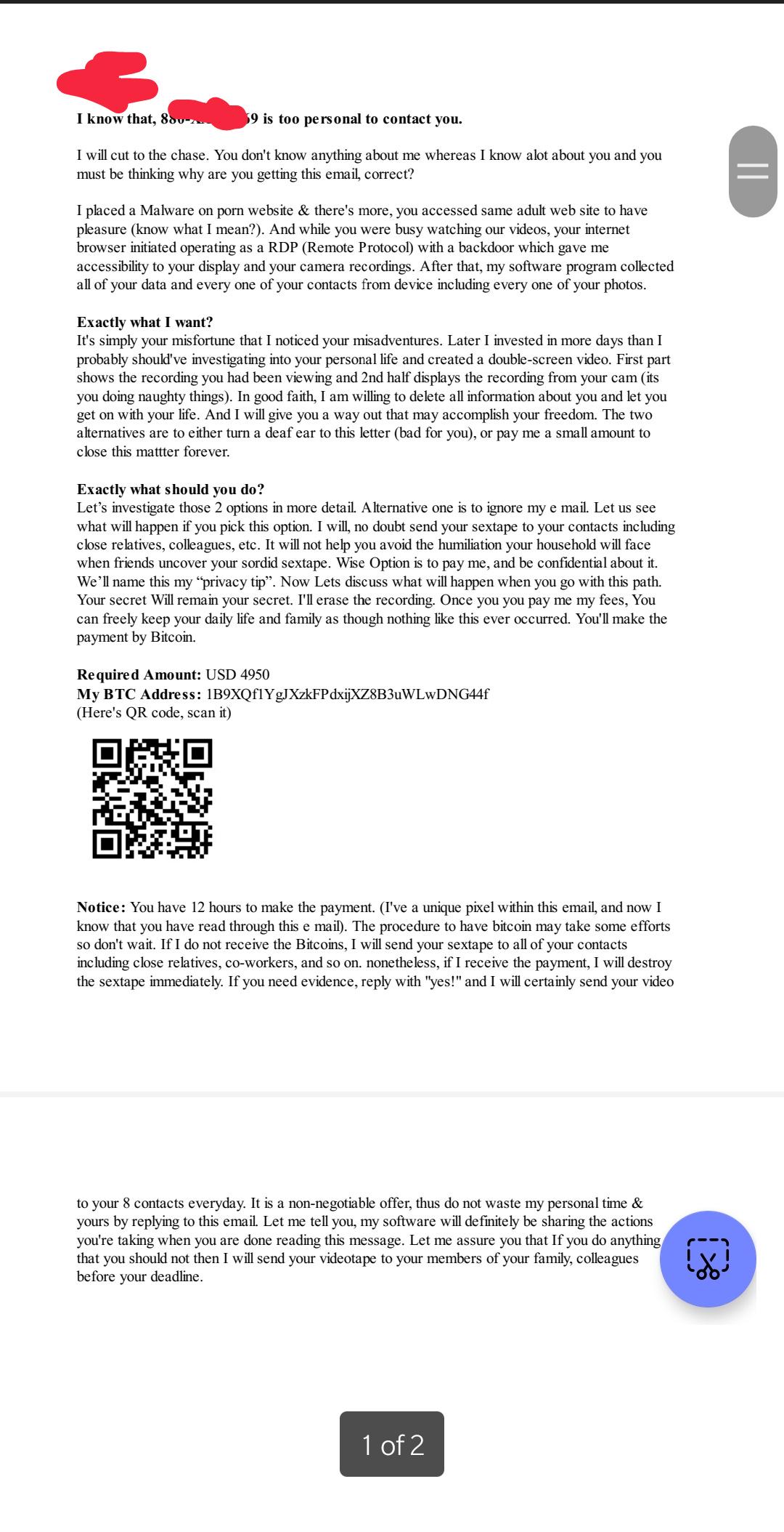 Got A Threatening Email : rdubai