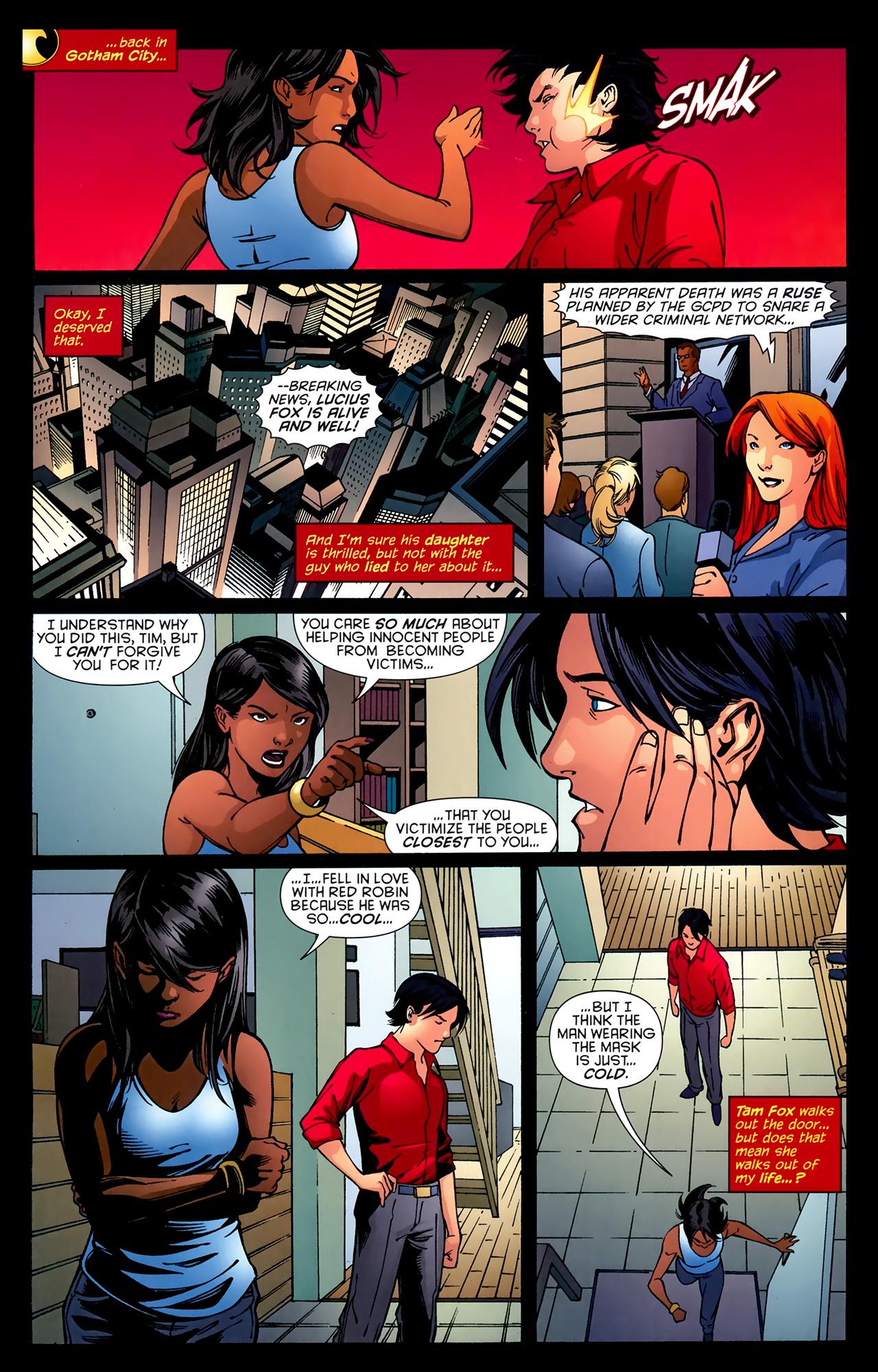 Comic Excerpt] Tam breaks up with Tim for faking her fathers death (Red  Robin 2009 25) : rDCcomics