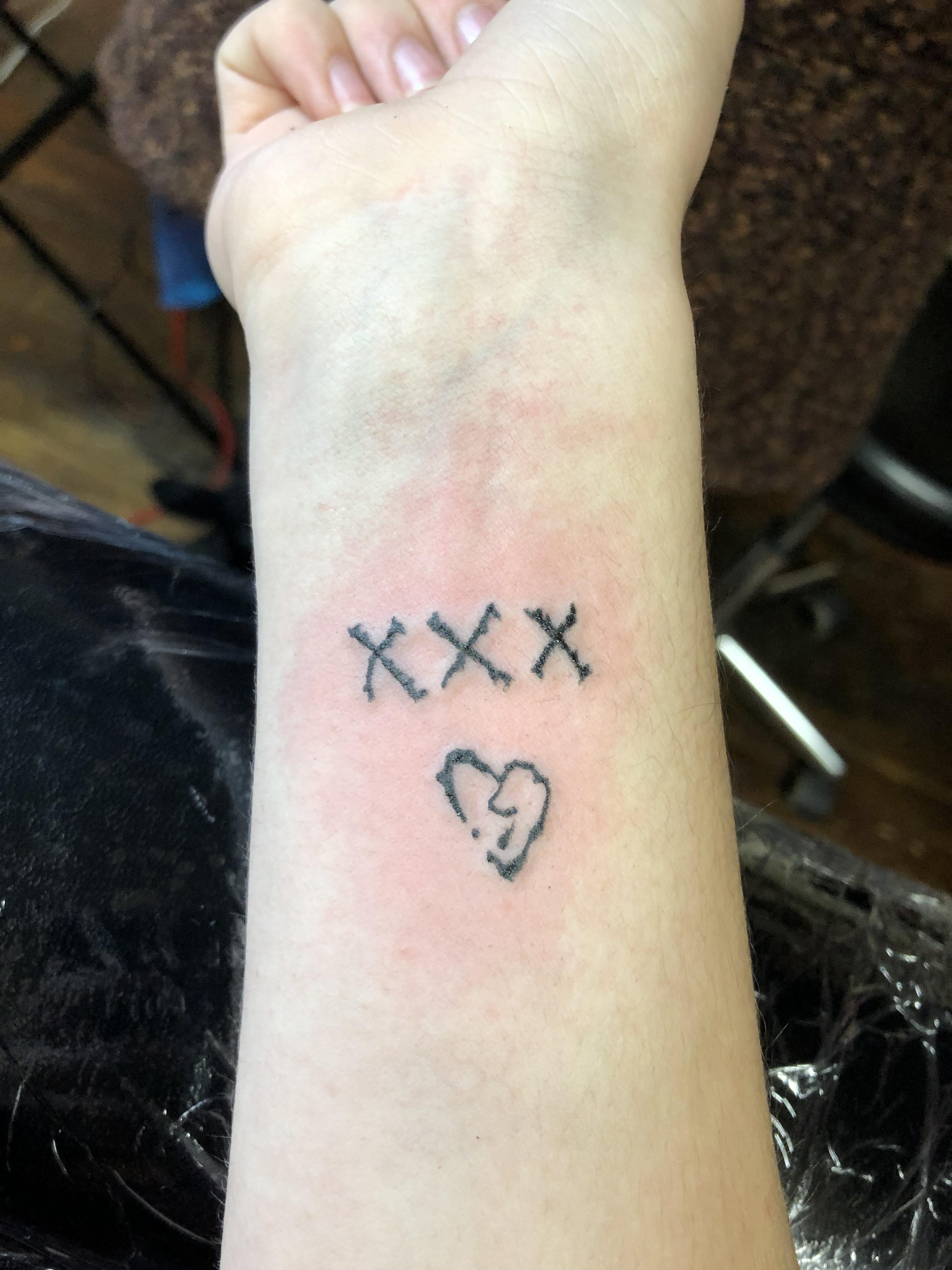 Got My First Tattoo Today Llj Xxxtentacion
