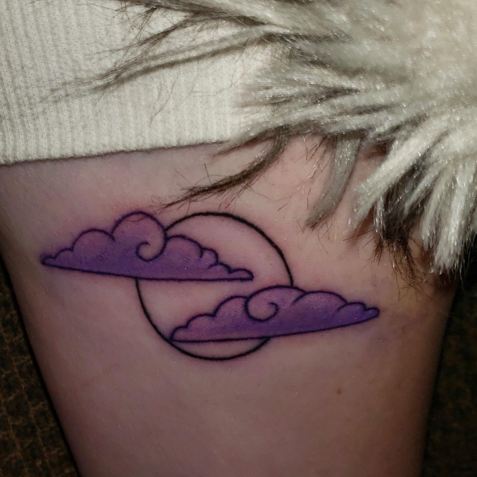 Friday The 13th Full Moon And Clouds Done By Phil Olivera At Needle Therapy Tattoo And Piercing Ware Ma Nice Little Start To My Harry Potter Plans Too Tattoos
