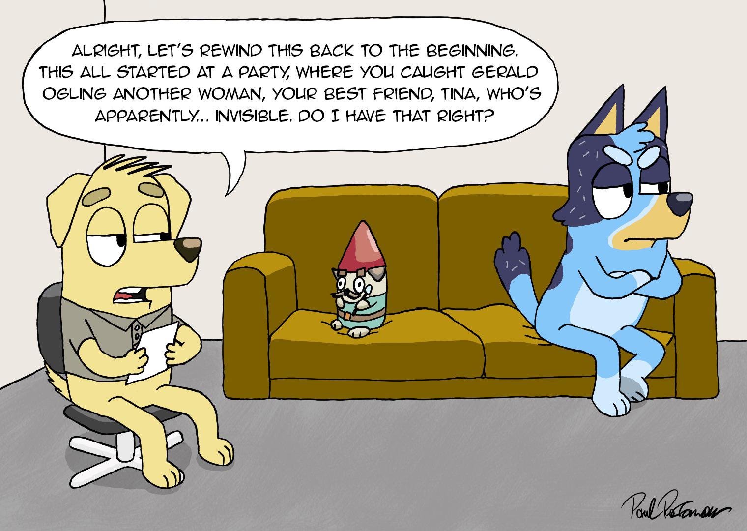 What if Brandy wasnt pregnant after all? : rbluey