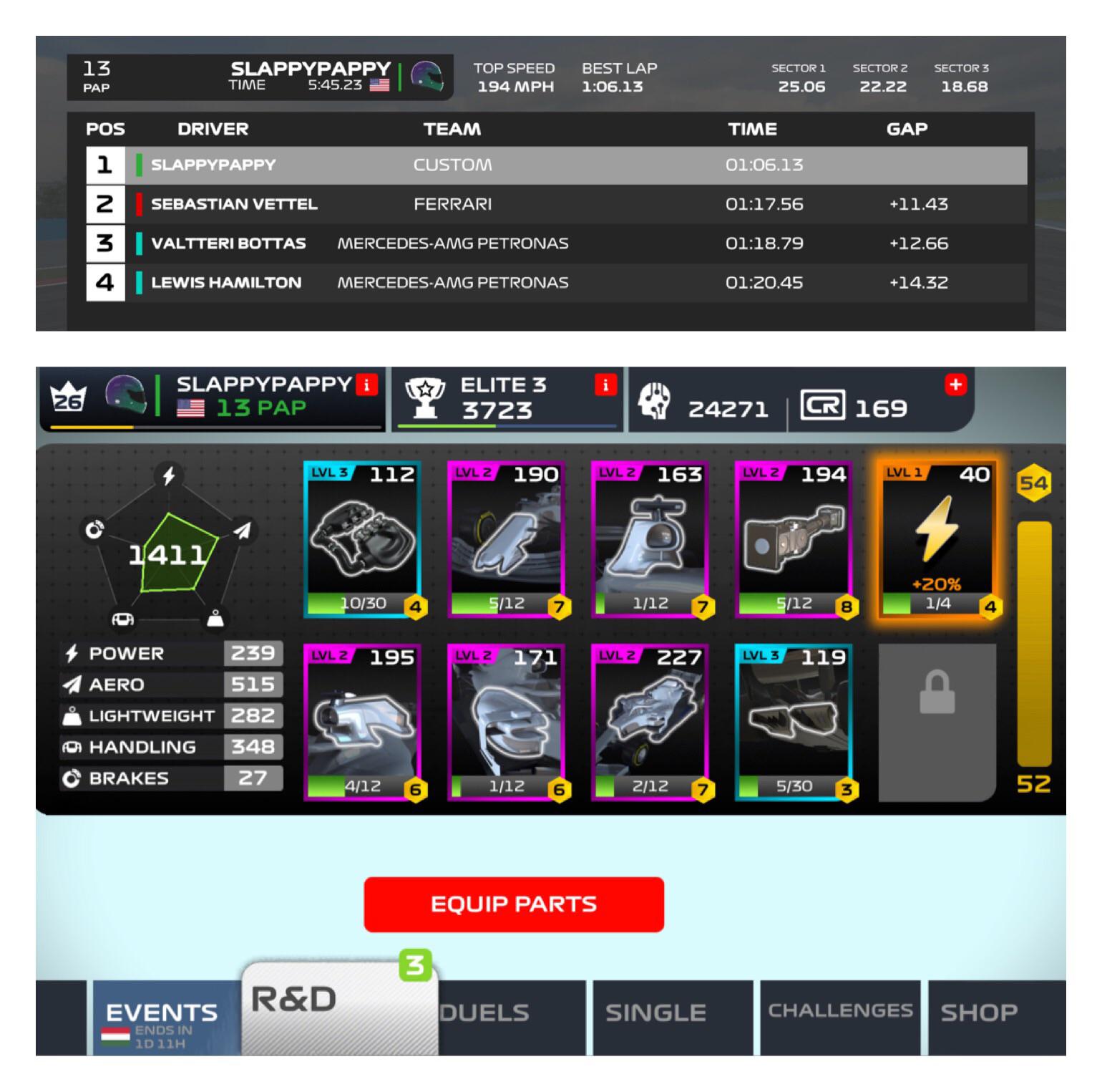 Pb 1 06 13 At Hungary With 20 Power Legendary Part My