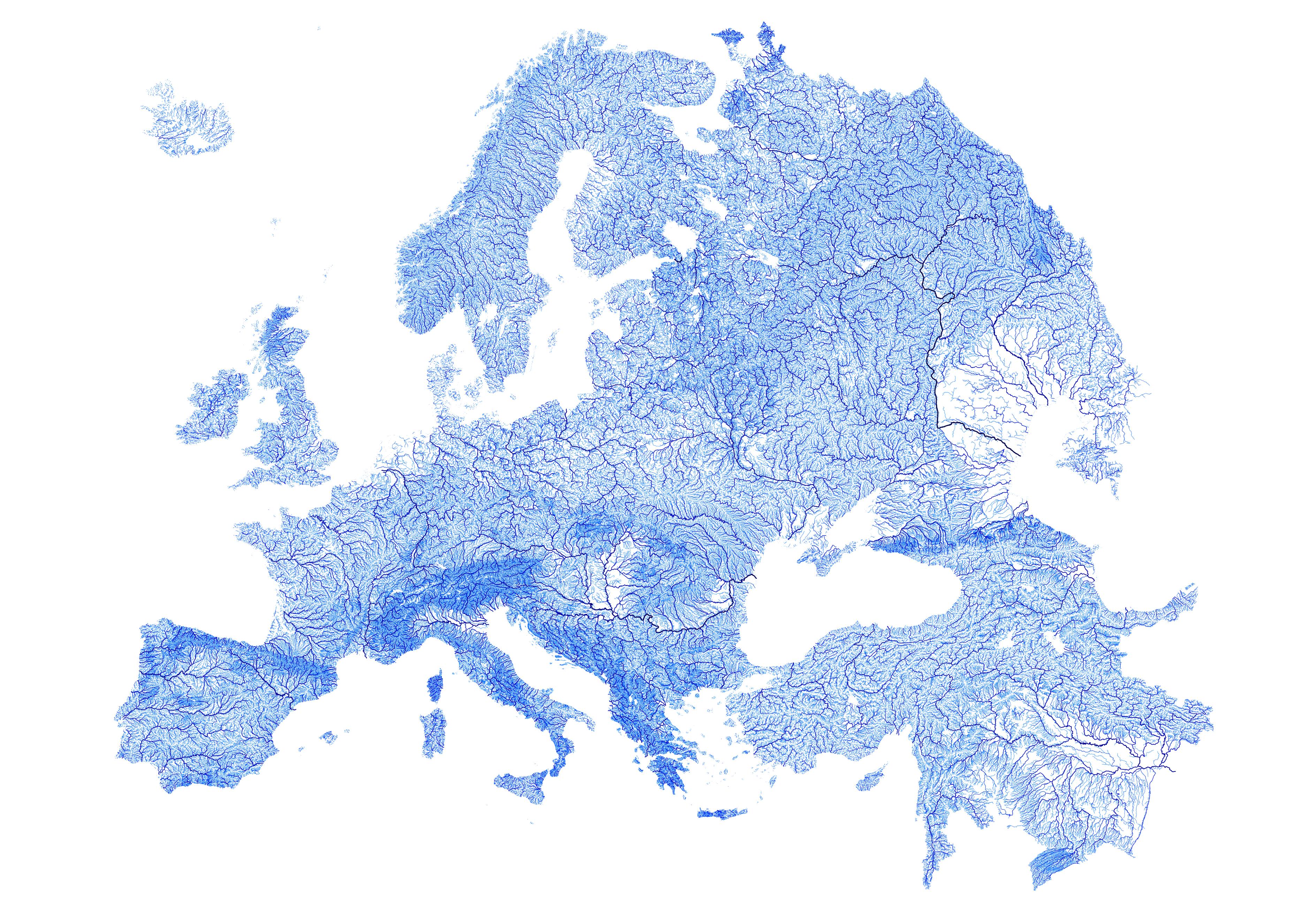 Europe Map With Rivers Rivers Of Europe Overview All For One 