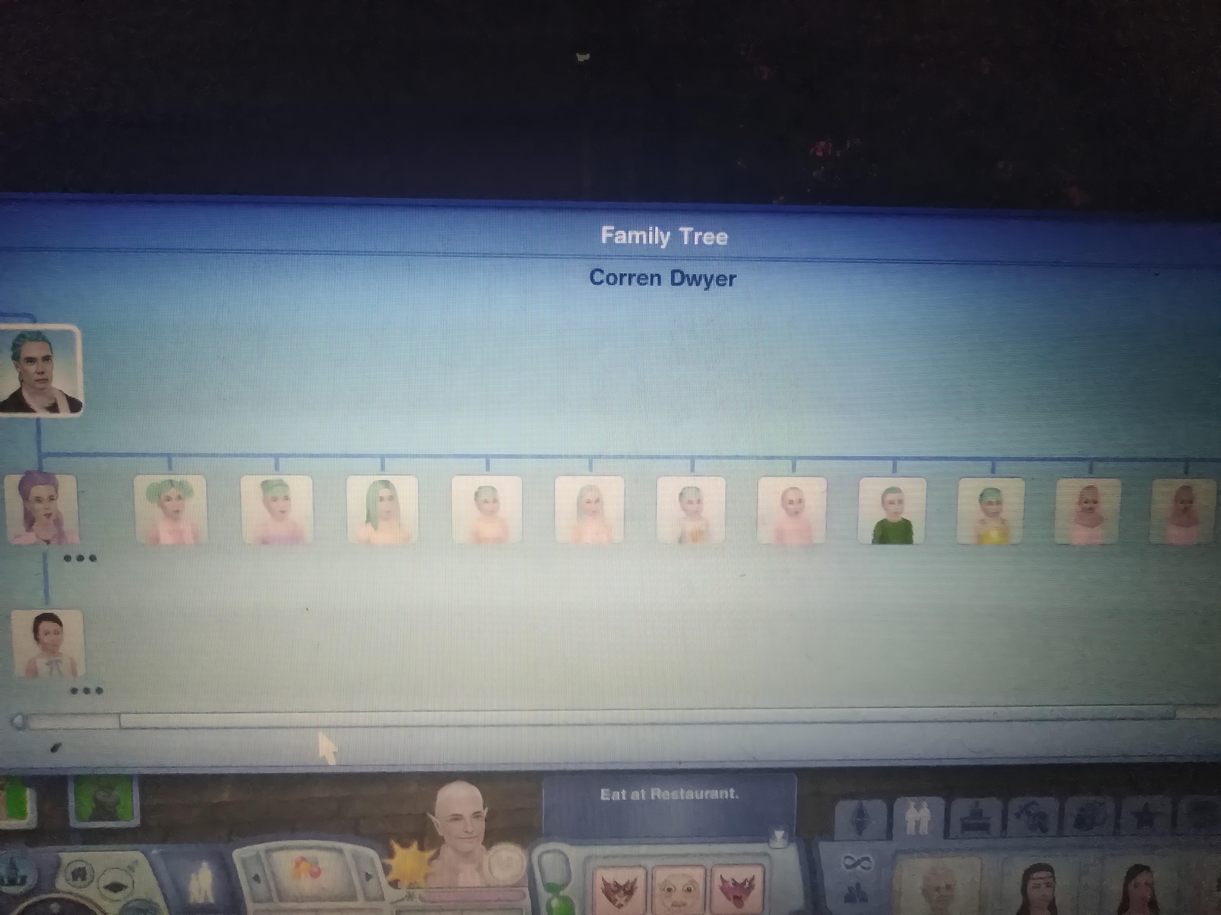 No wonder my game lag so bad.This male sims have like 16 children. I am not  sure if this happen because of passion, kinky or alien(theres no mother in  the family tree)