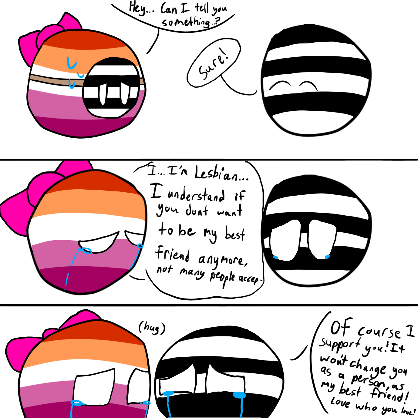 I came out to my straight friend yesterday! I'm so happy! (It's Sunday now by me please don't take this down) : rlgballt