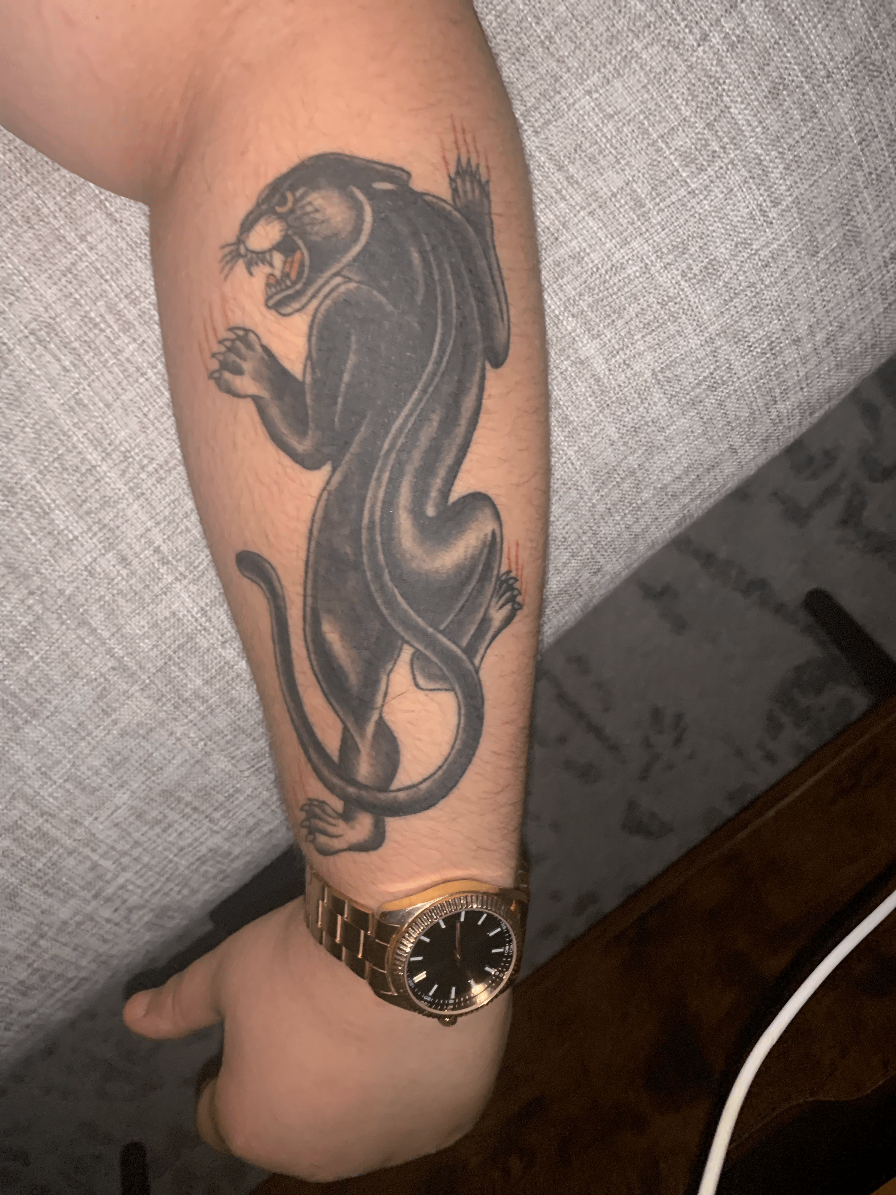 Two questions about panther tattoos : rtraditionaltattoos