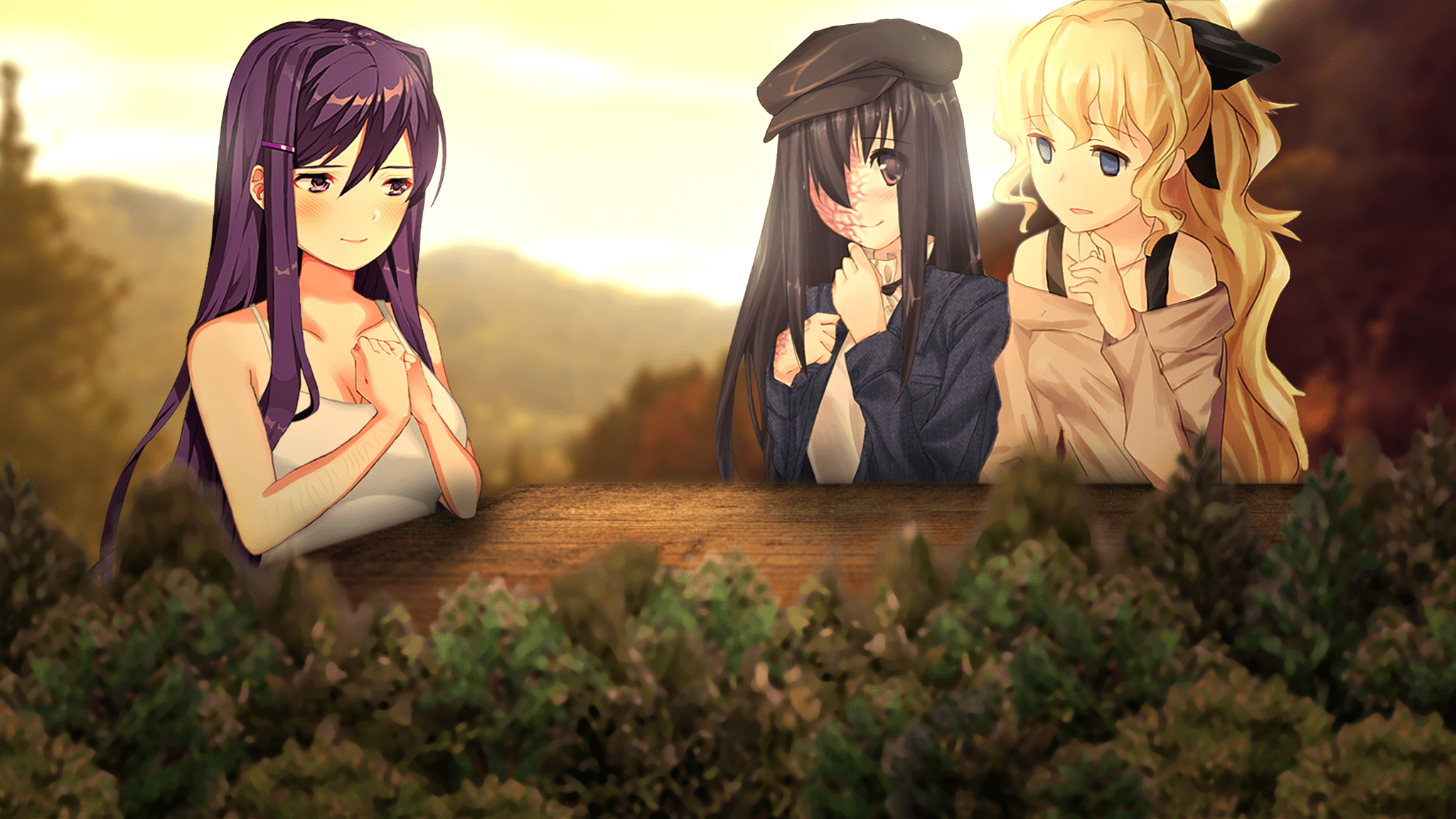 Yuri and her friends Lilly and Hanako : rDDLC