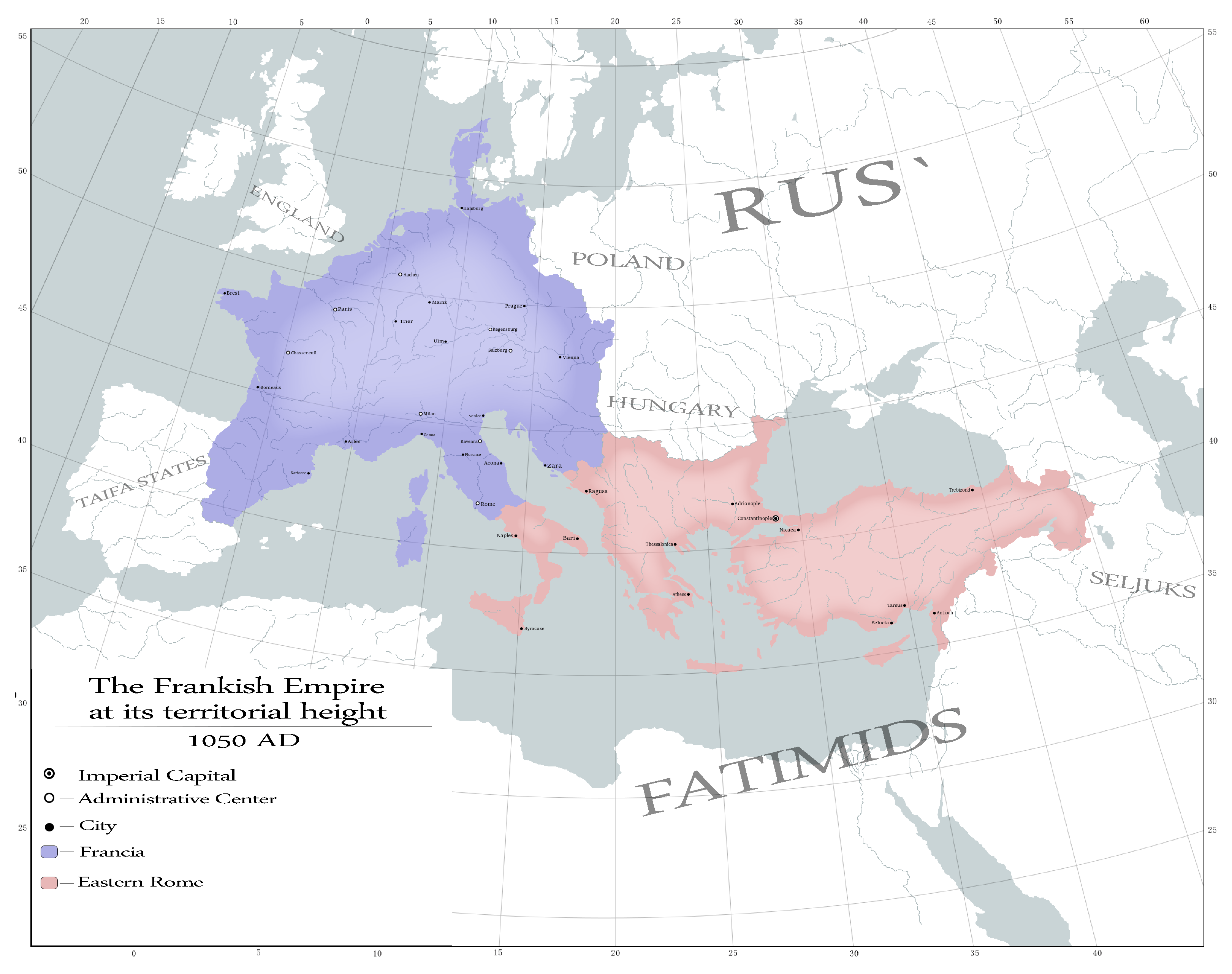 Frankish Kingdom Map 