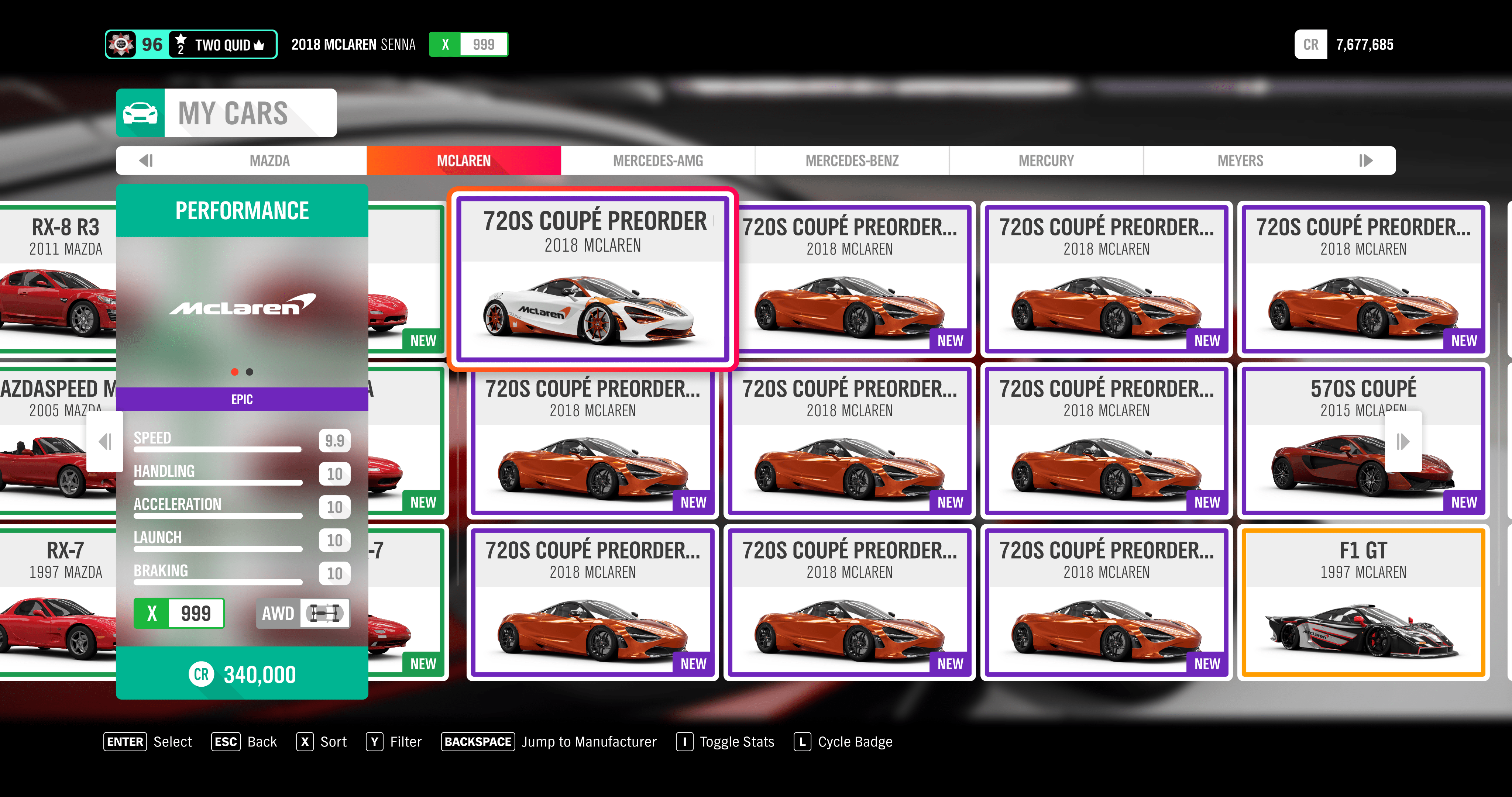 ive been buying up all the 720s pos so the legendary painters cant resell them for 20m will be selling them to you guys for standard buyout soon rforza on can you sell pre order cars in forza horizon 4