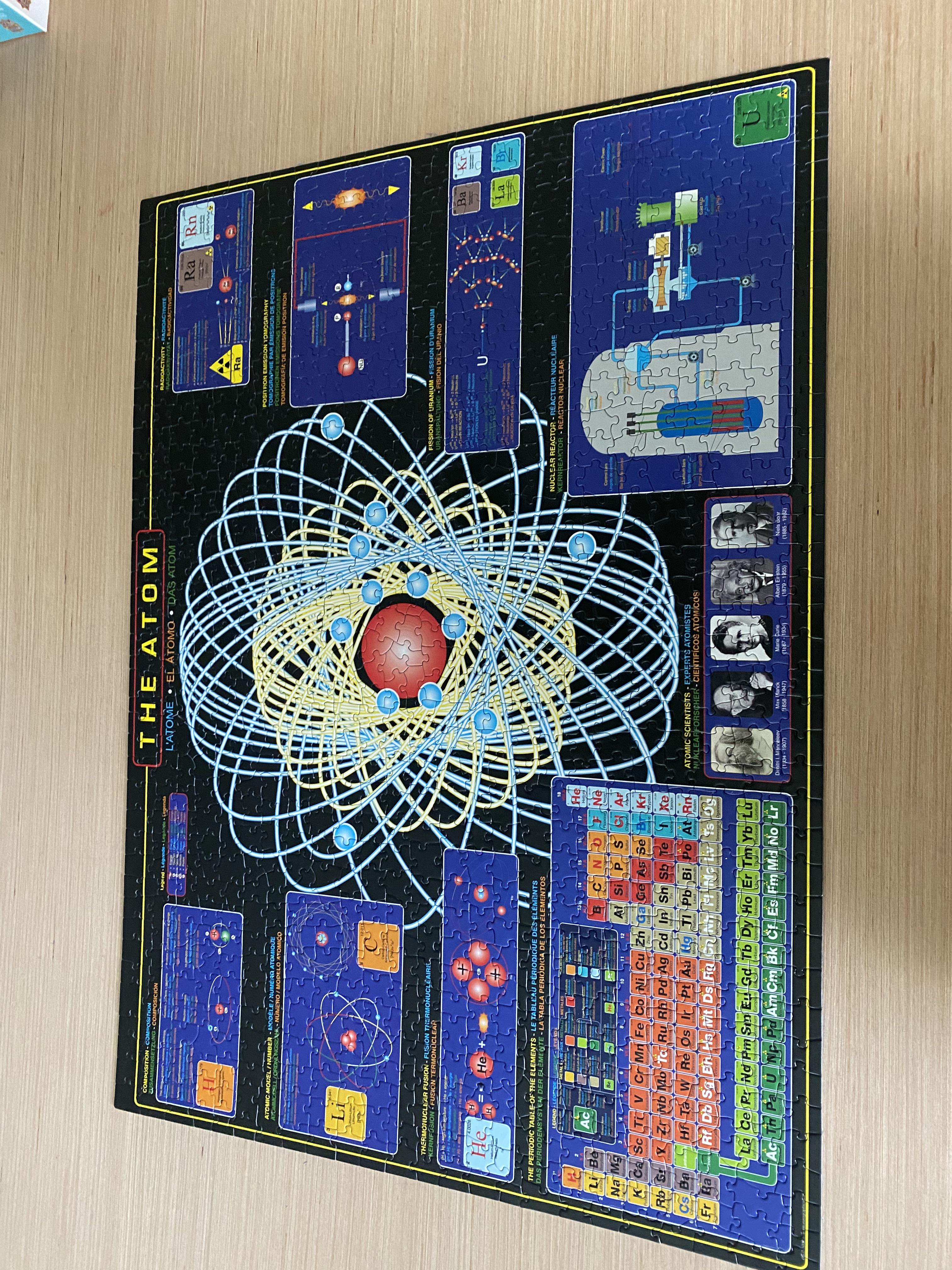 Eurographics The Atom 1000 Pieces Very Fun Puzzle Jigsawpuzzles