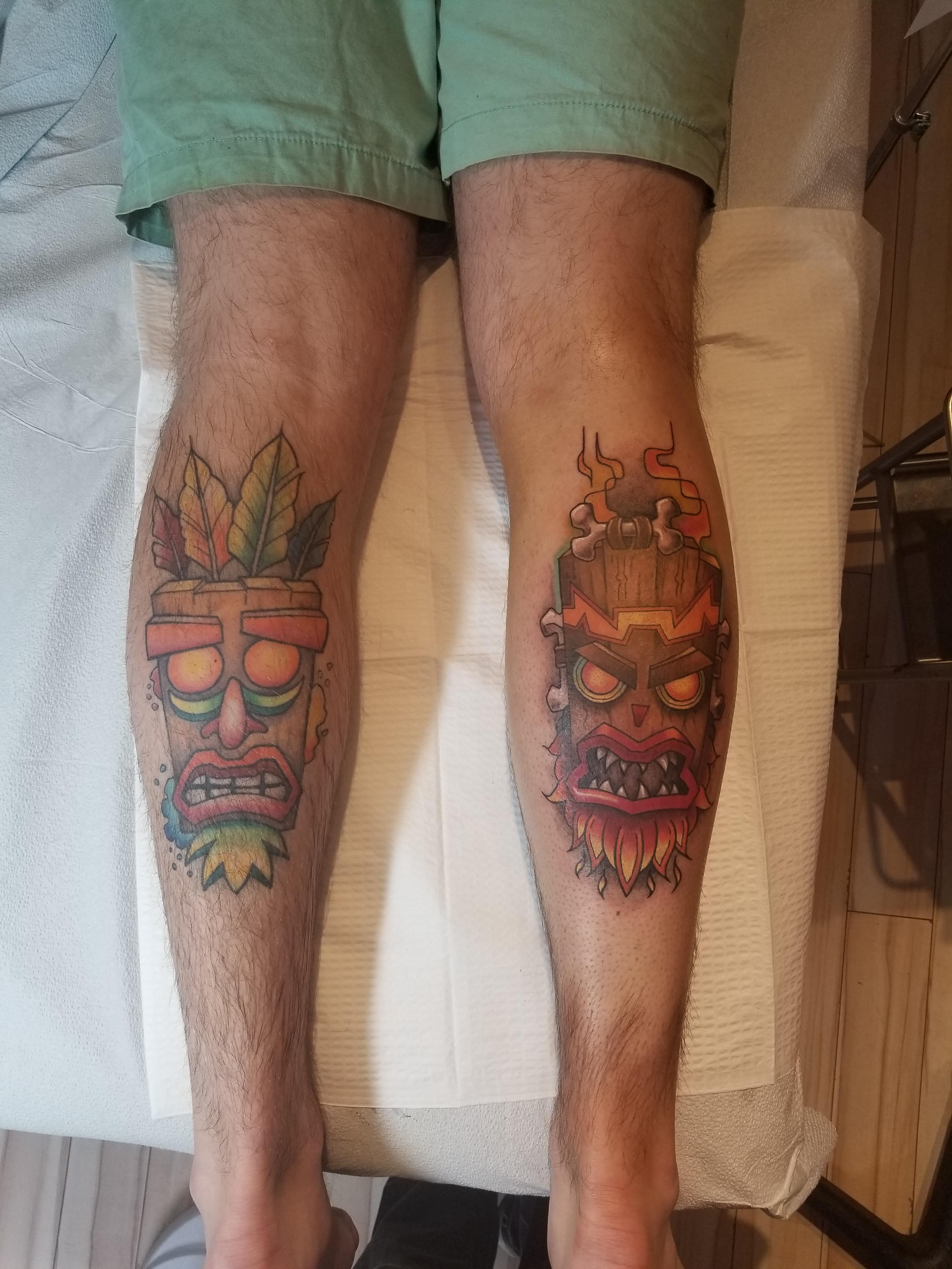 2 Best U/Rodders_89 Images On Pholder | My Crash Bandicoot Tattoos. Uka Uka And Aku Aku. Done By Steve At Black Ohm Tattoos In Whistler Bc, Each Tattoo Took About 7 Hours. 4032_x_3024_jpg