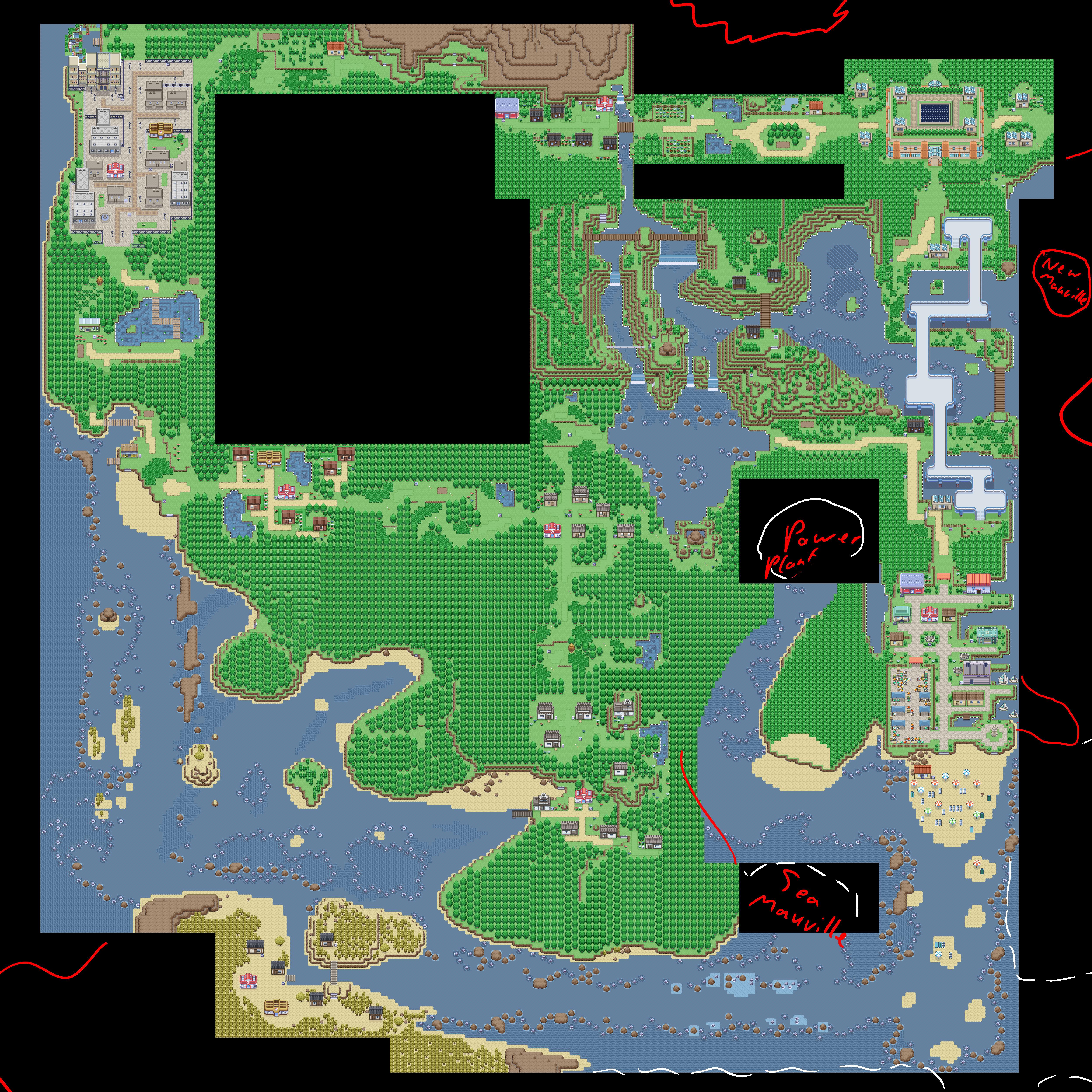 Pokemon Emerald Sea Map 