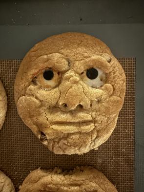 My daughter made some creepy cookies last night.