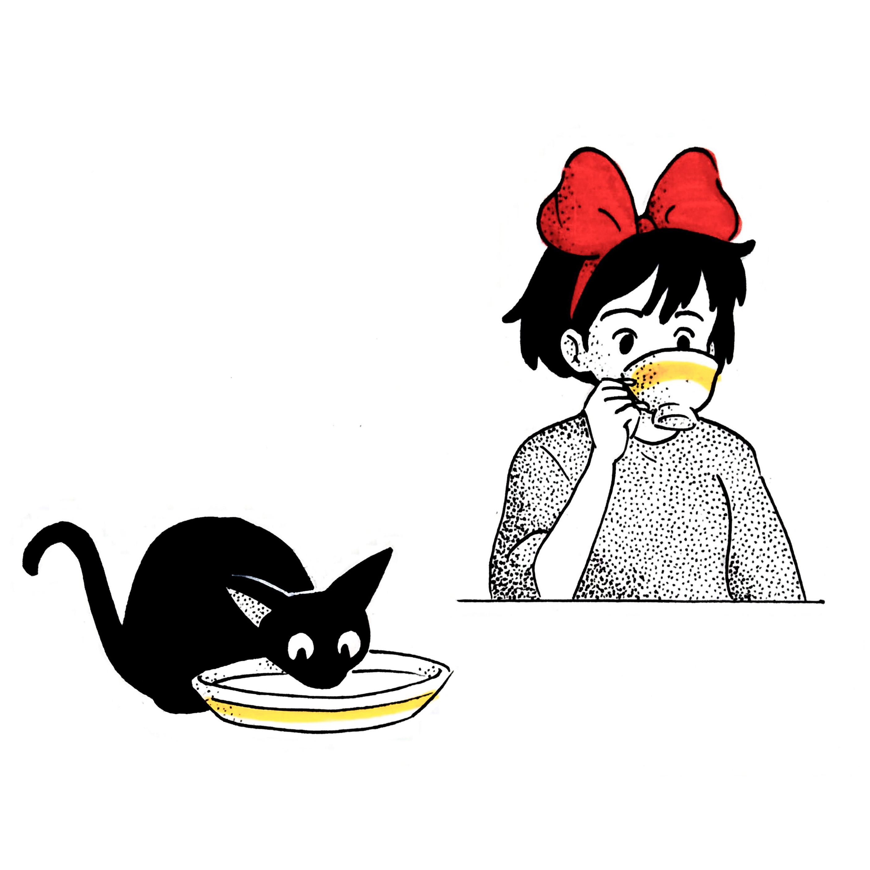  Silhouette Kiki's Delivery Service Tattoo Completato