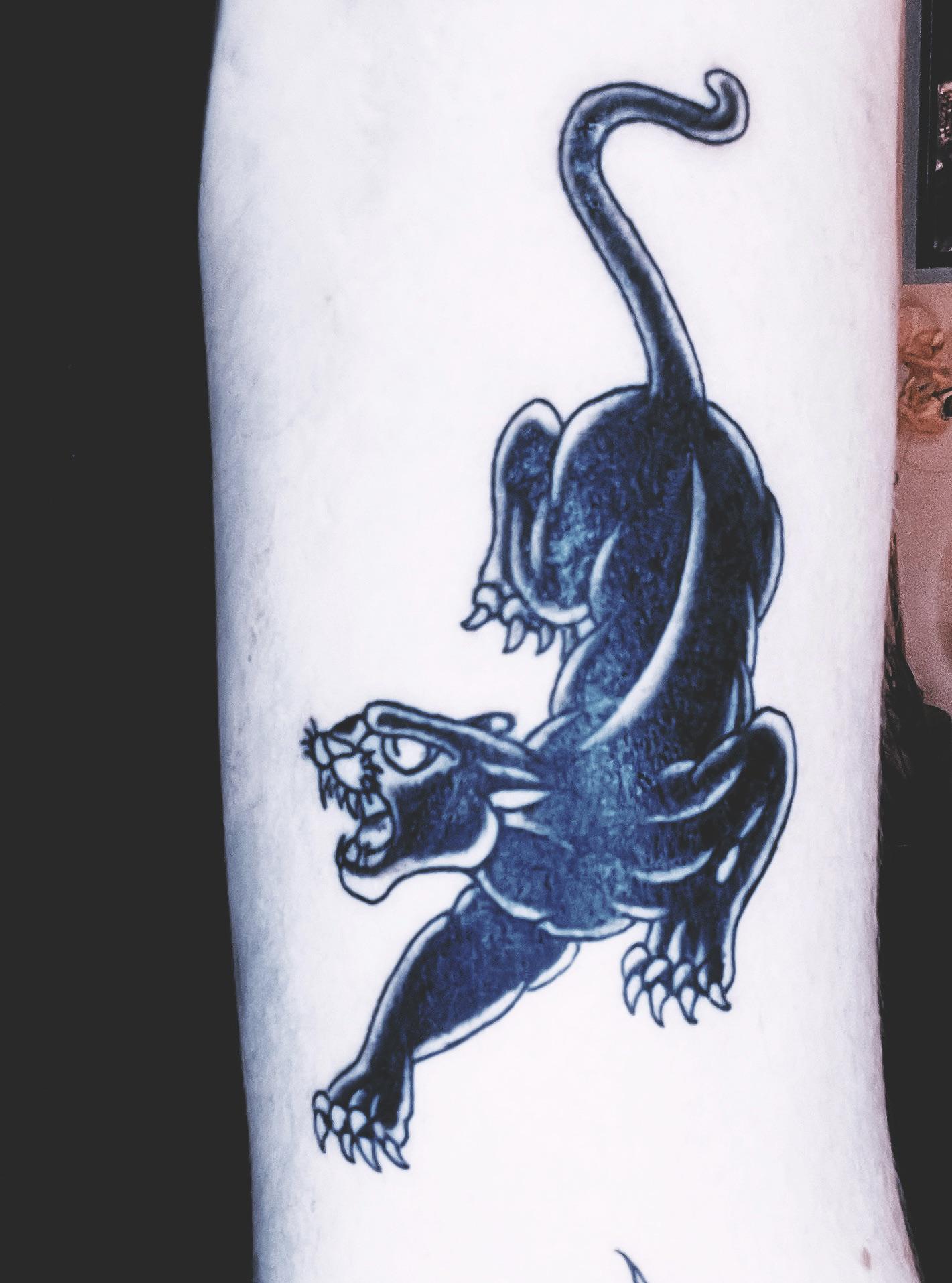 Traditional Black Panther Tattoo done at Studio.Aeternum by thedarkener.ink  in Nottingham, England. December 2024 🖤🔥 : rtattoo