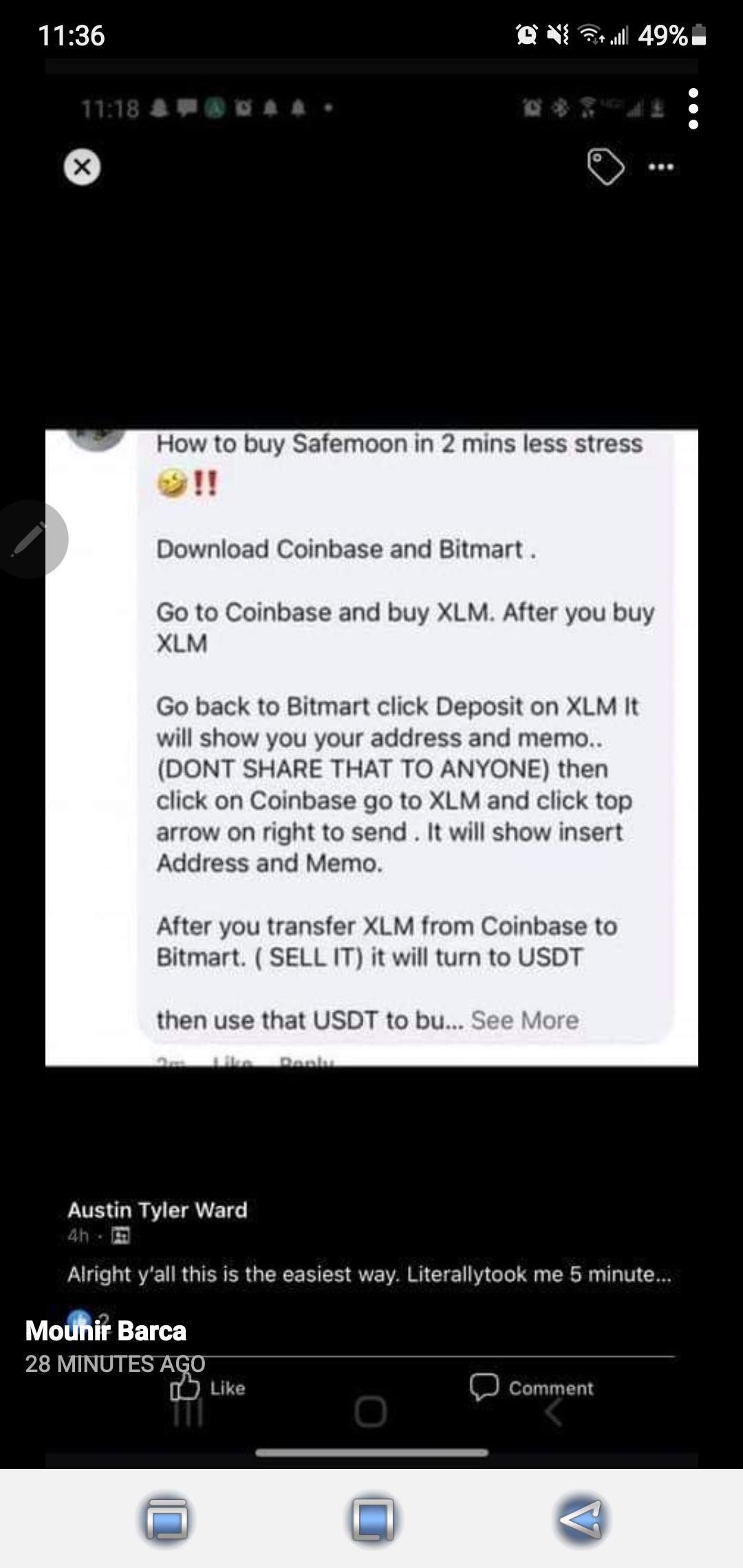 how to buy safemoon easily worked for me safemoon on how to buy safemoon on bitmart with xlm