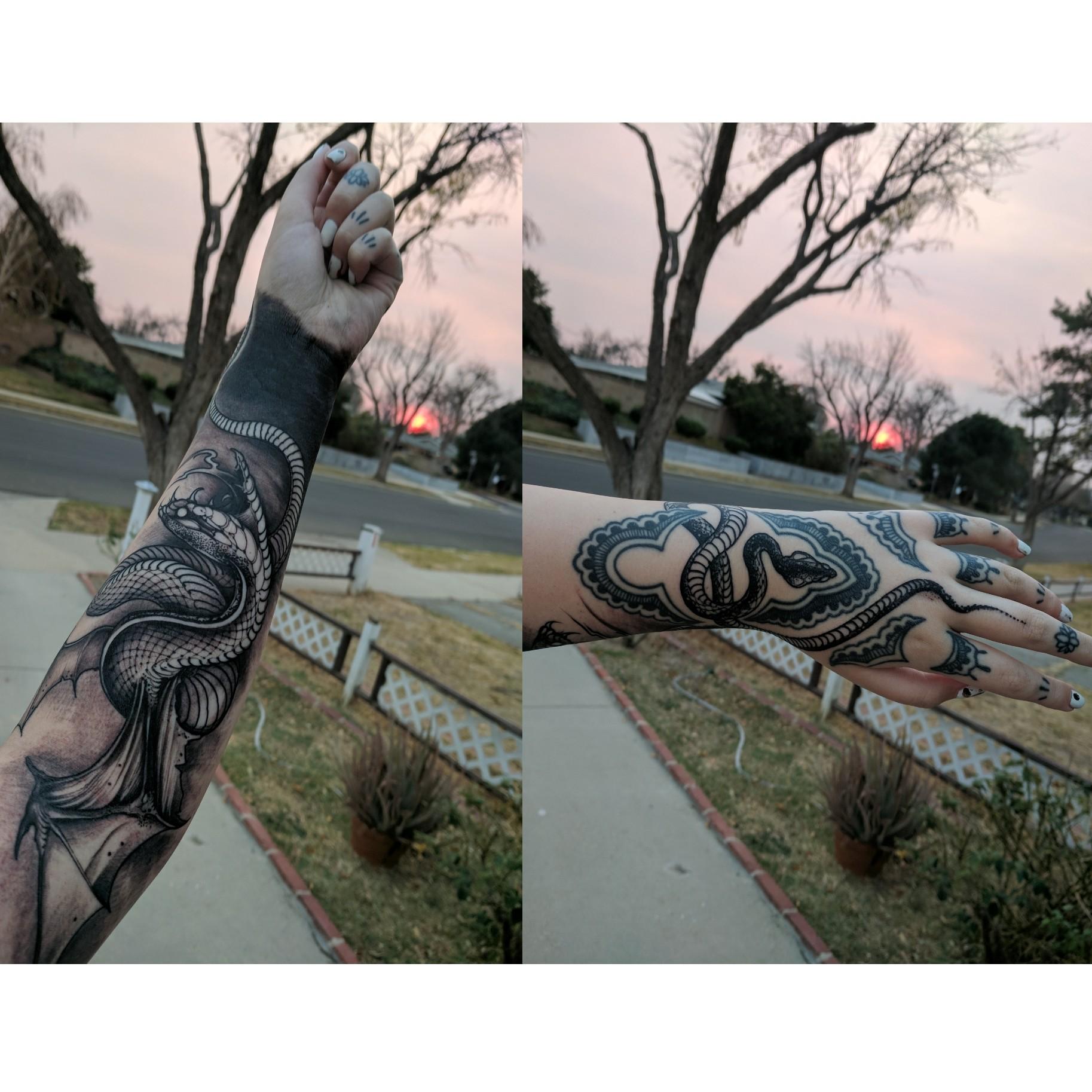Download Gratuito immagini Started My Sleeve Snakes And Wrist Blackout Done By Joao Bosco ultima da parte di