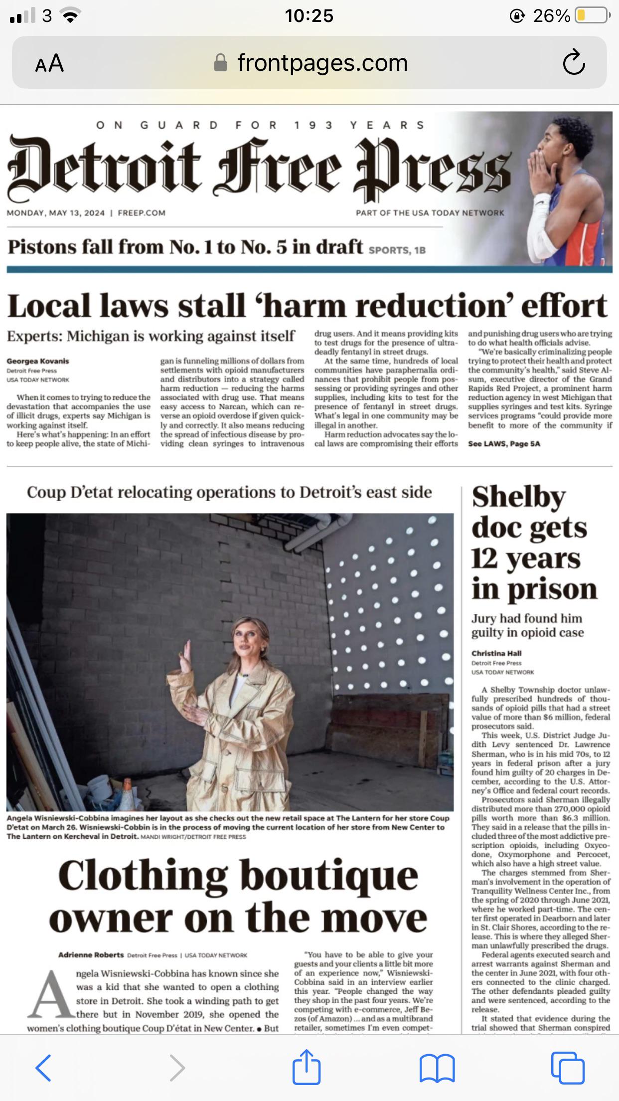 Anyone have yesterdays Detroit Free Press paper that I could buy? : r Detroit