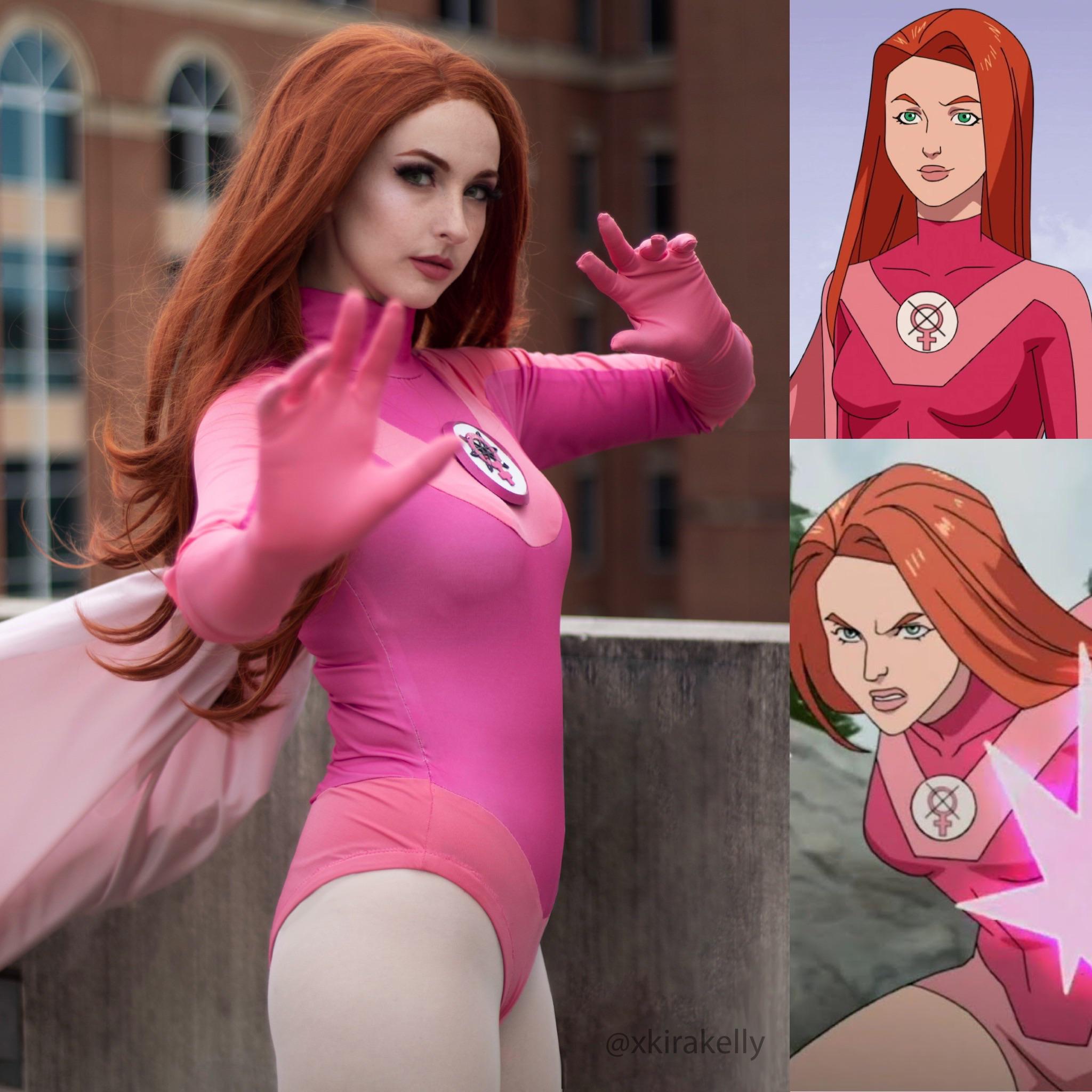 I M The Pink One Atom Eve Cosplay By Xkirakelly Invincible