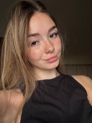 pretty little baby with freckles on