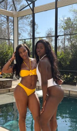 Charokee Young x Junelle Bromfield (Olympic Sprinters – Jamaica)