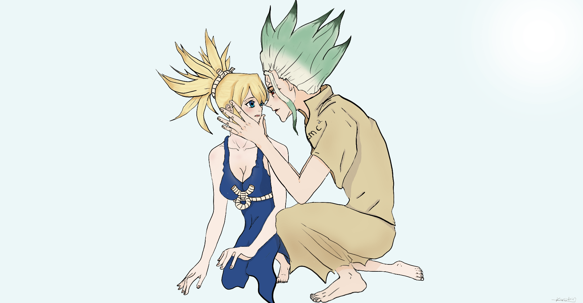 Senku x Kohaku (Art by me) : rDrStone