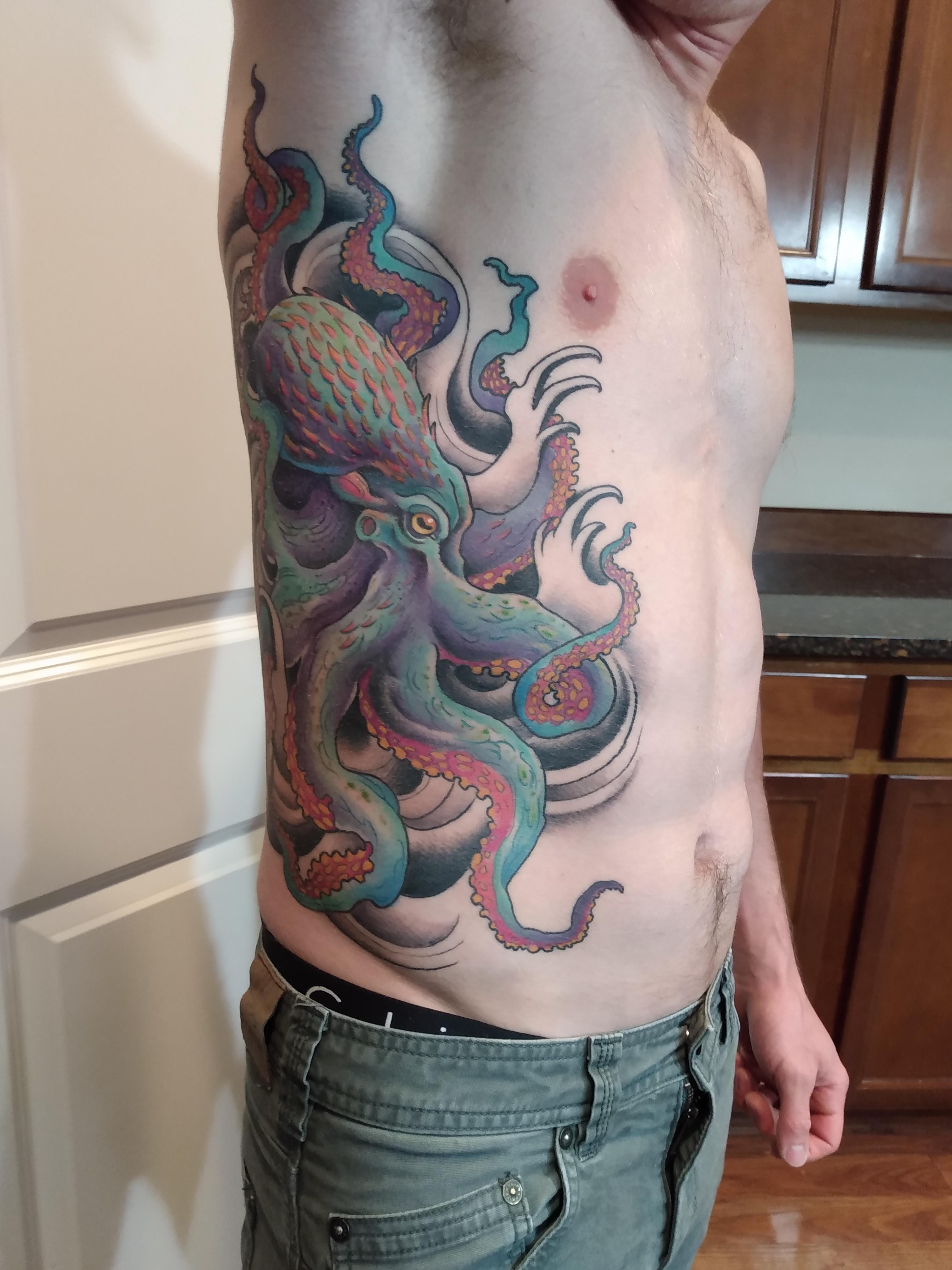 Finished Octopus By Olivia Hogan Aether Tattoo Bozeman Mt : R/Tattoos 4160_x_3120_jpg