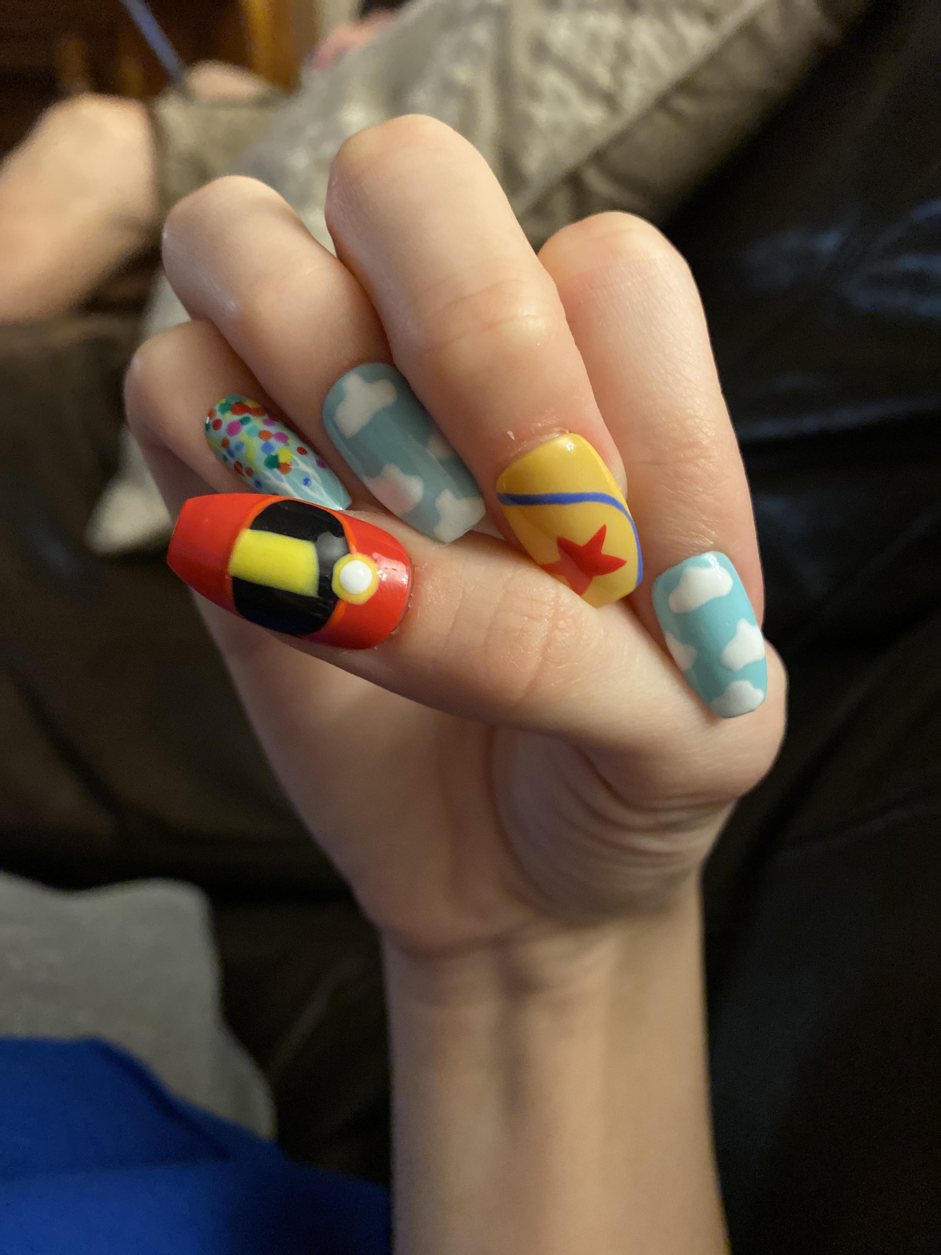 Pixar nail art