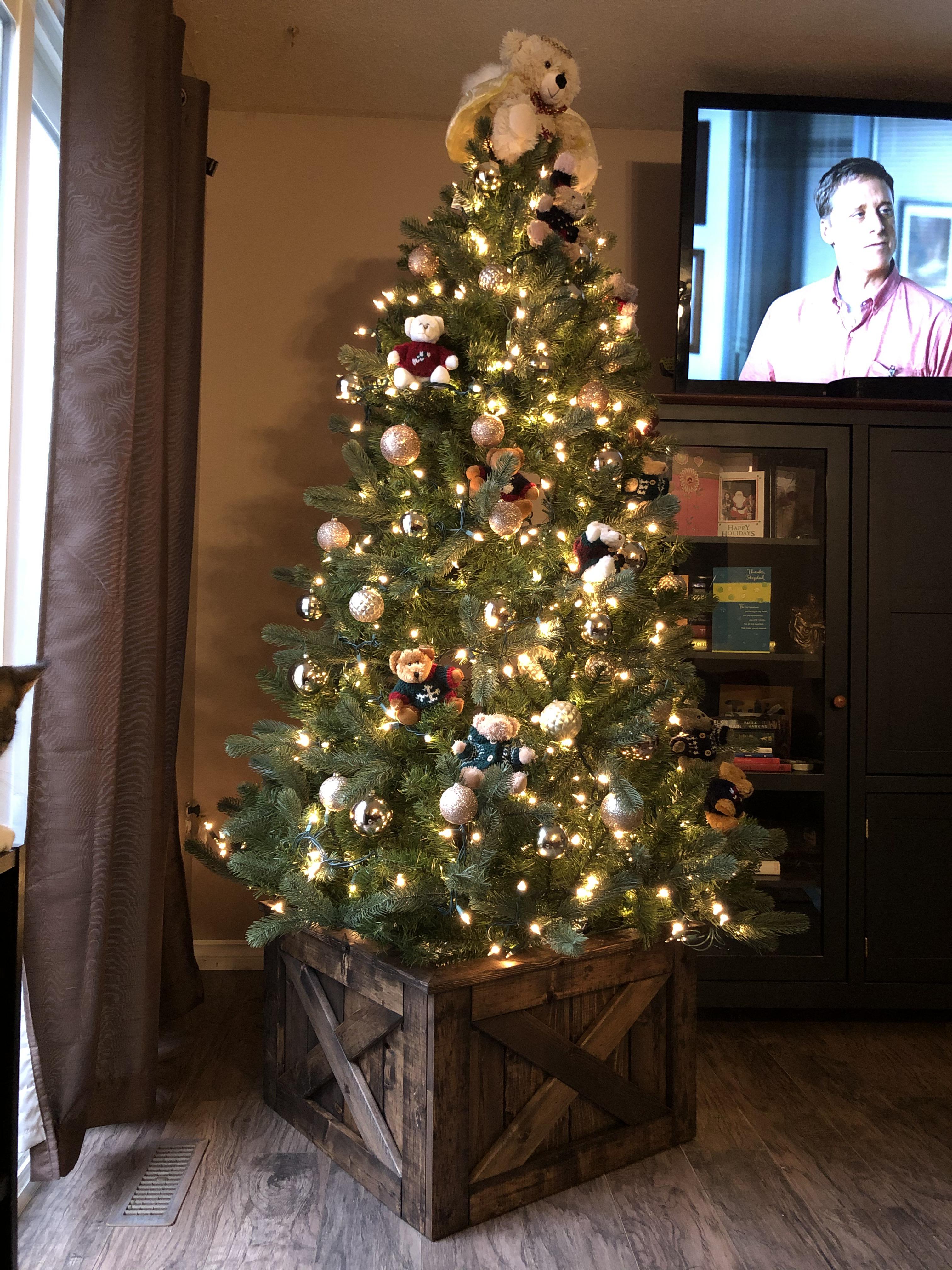 Diy Christmas Tree Box Stand And Ornament Storage Abbotts At Home