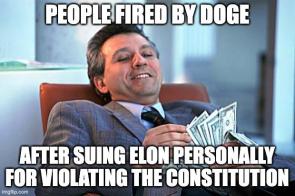 Elon doesn’t have an official position so there’s no civil lawsuit immunity