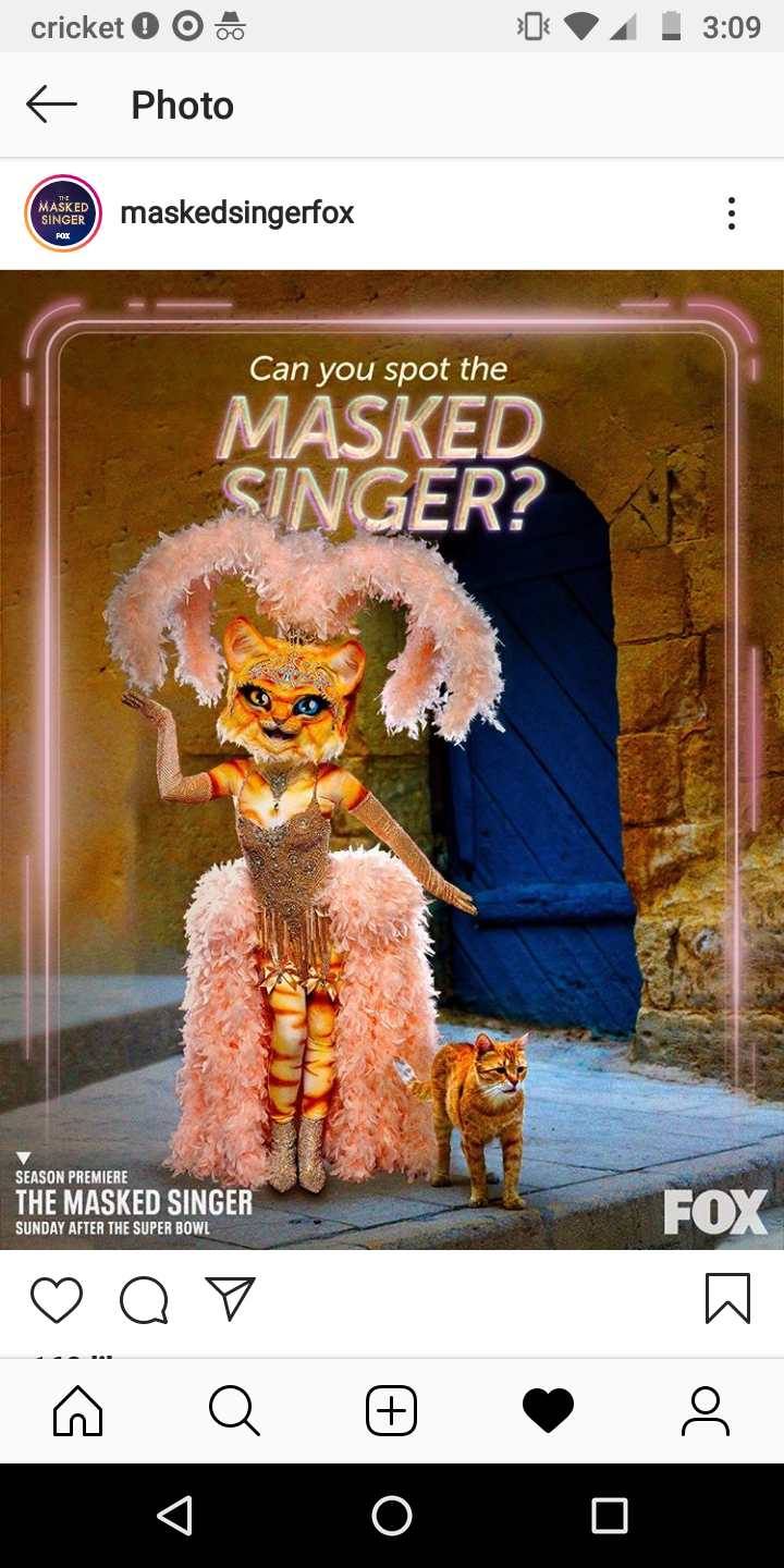 Tv & movies this season is a little different. The Kitty On Instagram Themaskedsinger