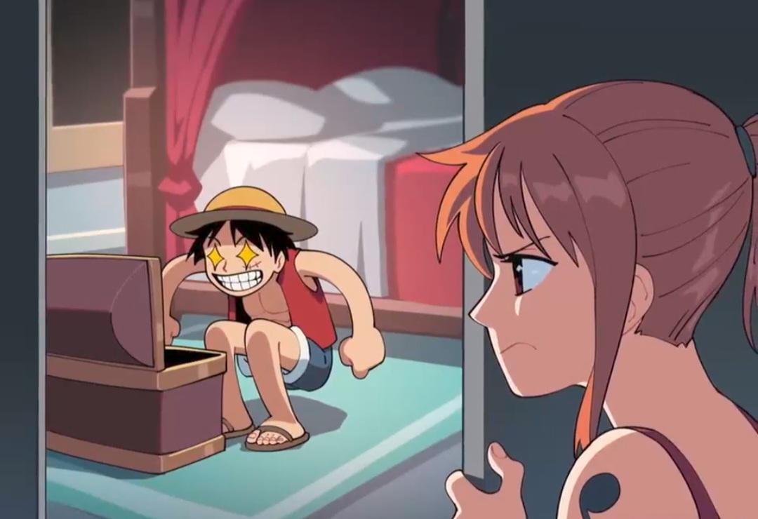 What would nami do if luffy found a treasure and keep it to himself. :  rMemePiece