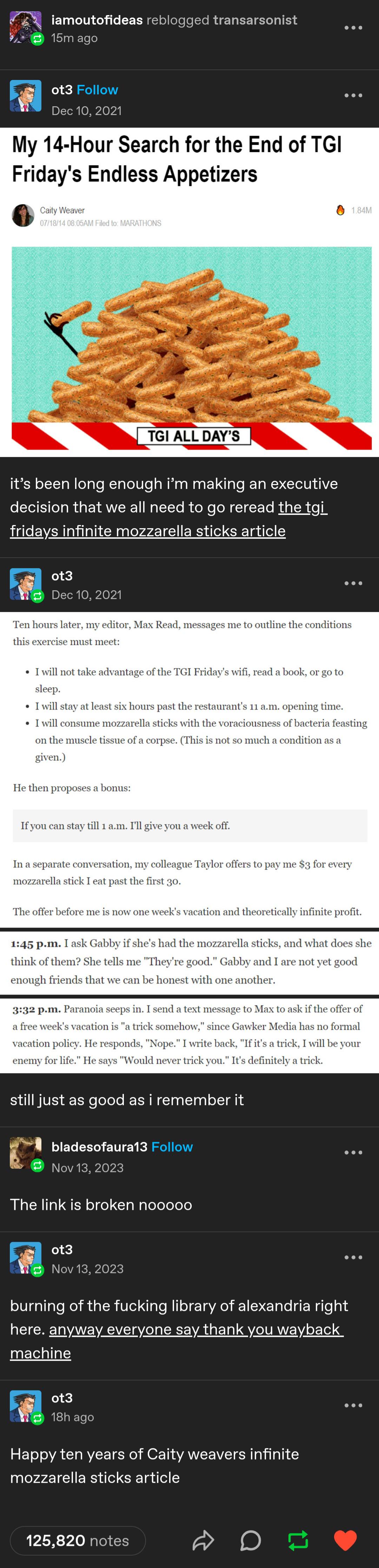 Ten Years of the Endless Mozz : rCuratedTumblr