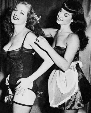 Bettie Page And Tempest Storm 1950s