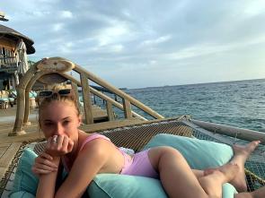 Sophie on her honeymoon (July 2019)