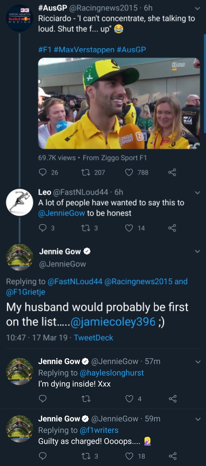 Jennie Gow Response On The Comment That She Needs To Stfu