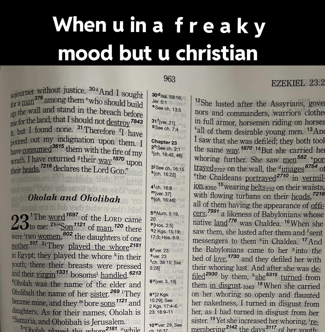 One of the freakiest chapters : rchristianmemes
