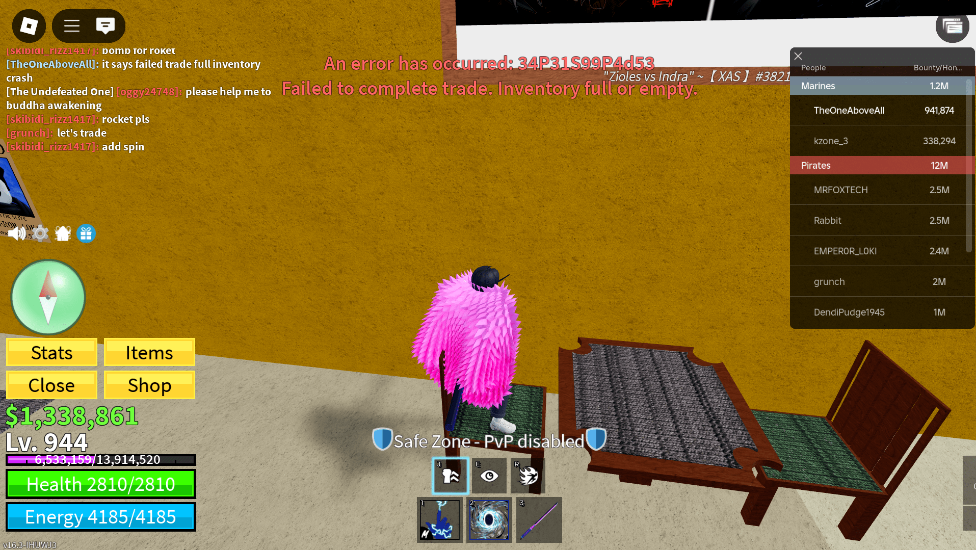 Its Been 6 days still cant trade : rbloxfruits