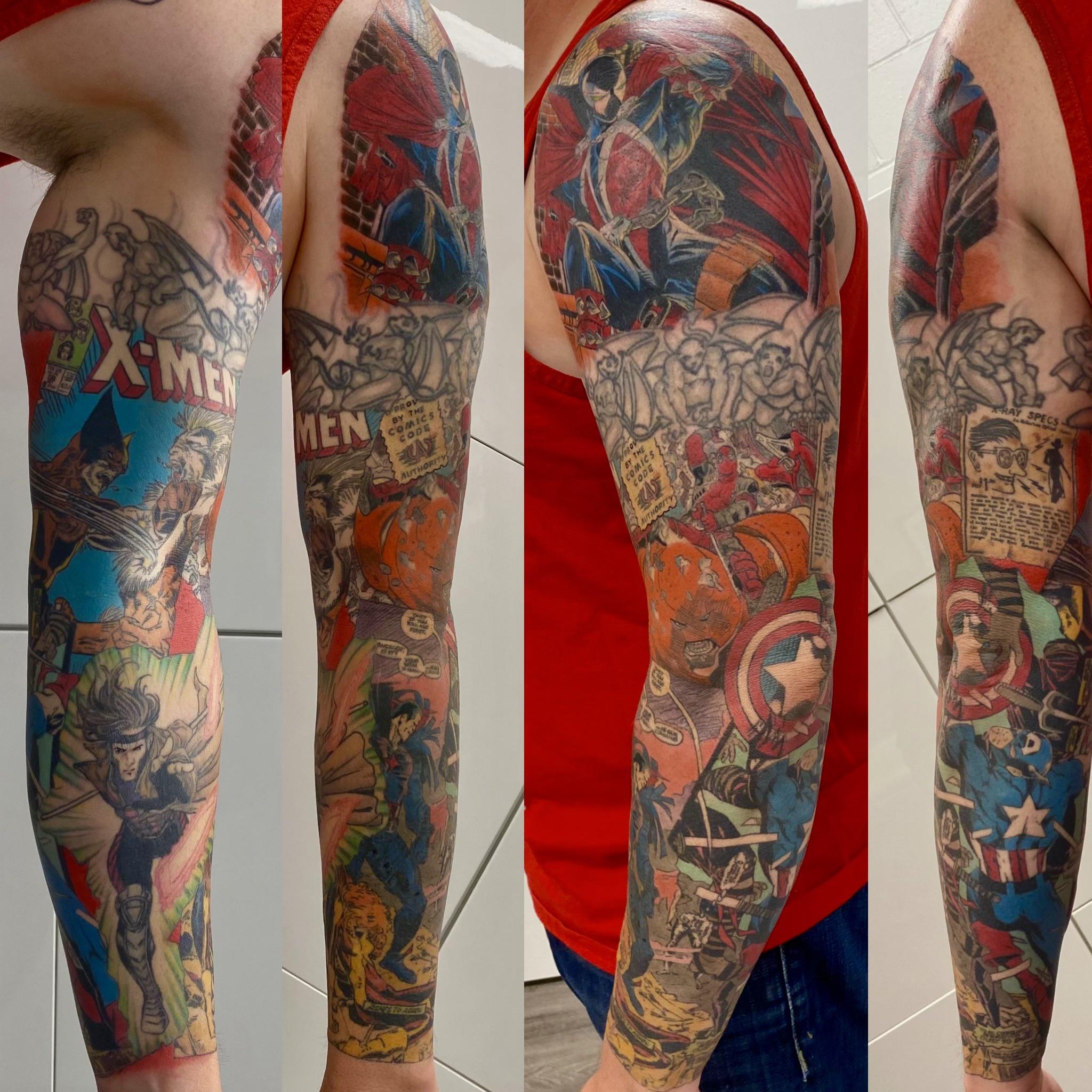 Spawn tattoo sleeve