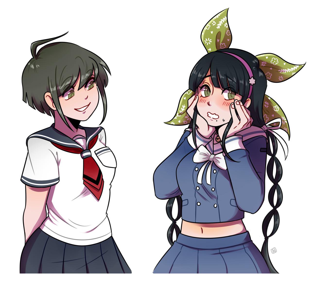 Komaru can fluster a girl with just one look (kusakkabe) : rdanganronpa