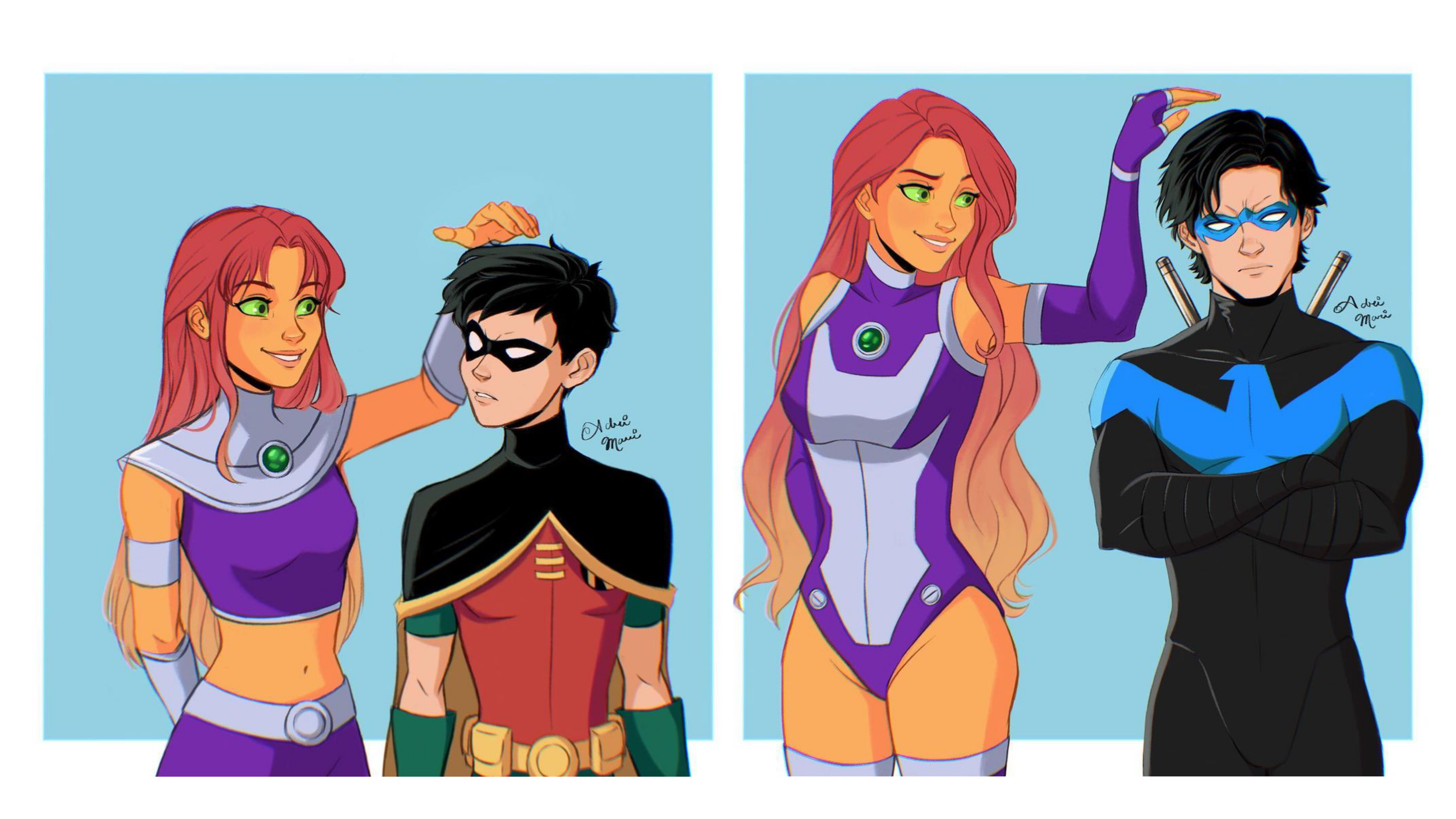 Nightwing and Starfire growing up by adrii mari : r/comicbooks