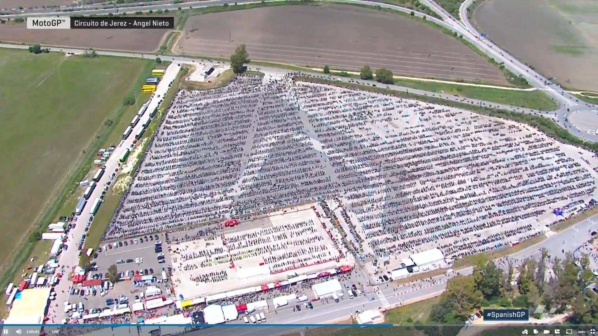 Motorcycle Parking At Jerez Today Motogp